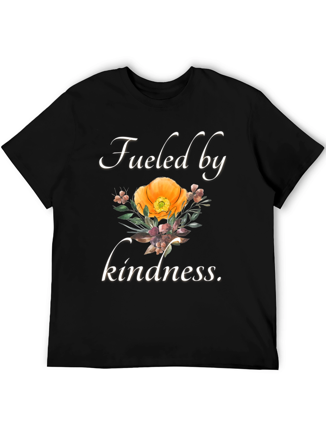 Fueled by Kindness T-Shirt - Floral Graphic Tee