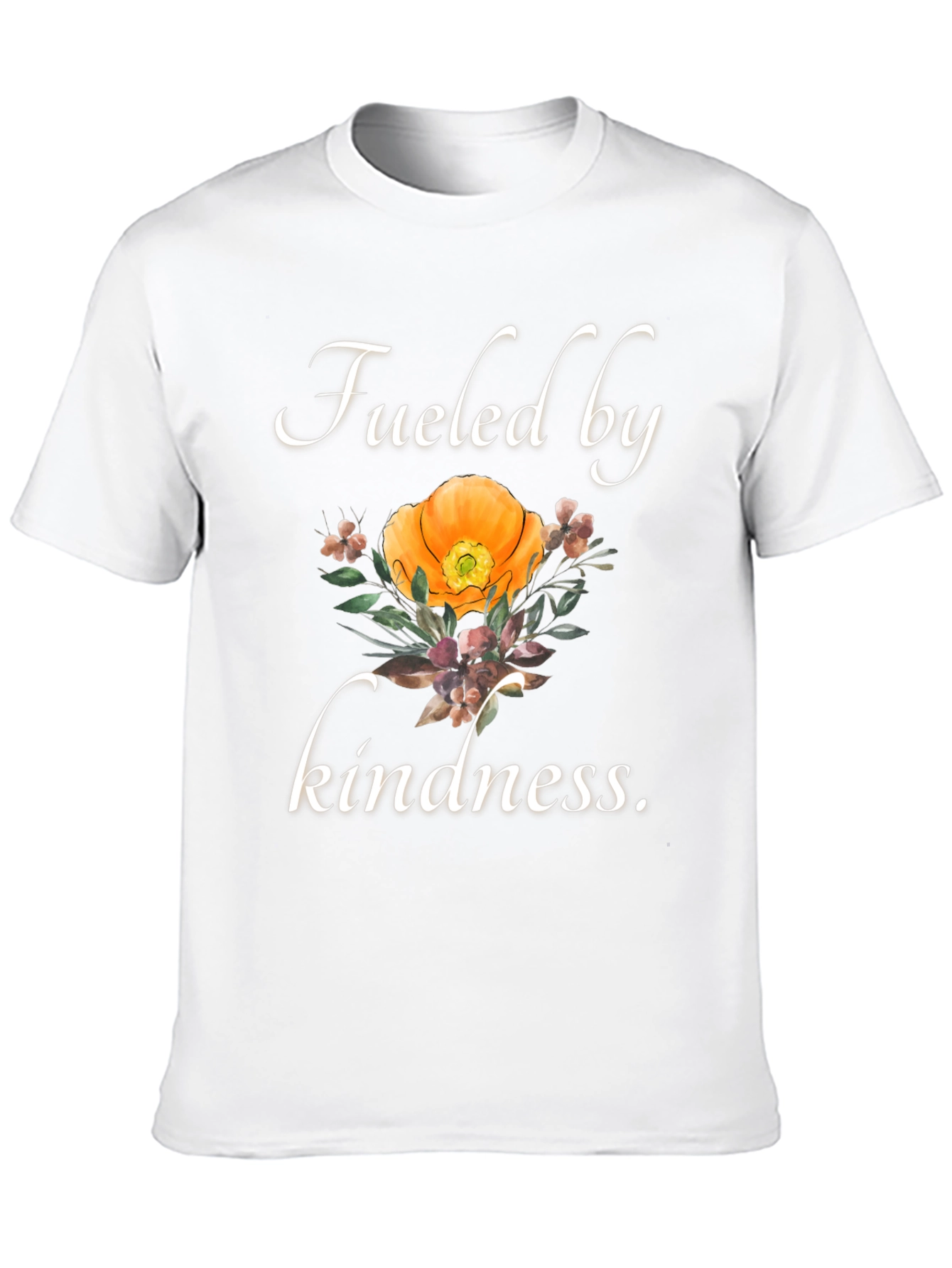 Fueled by Kindness T-Shirt - Floral Graphic Tee