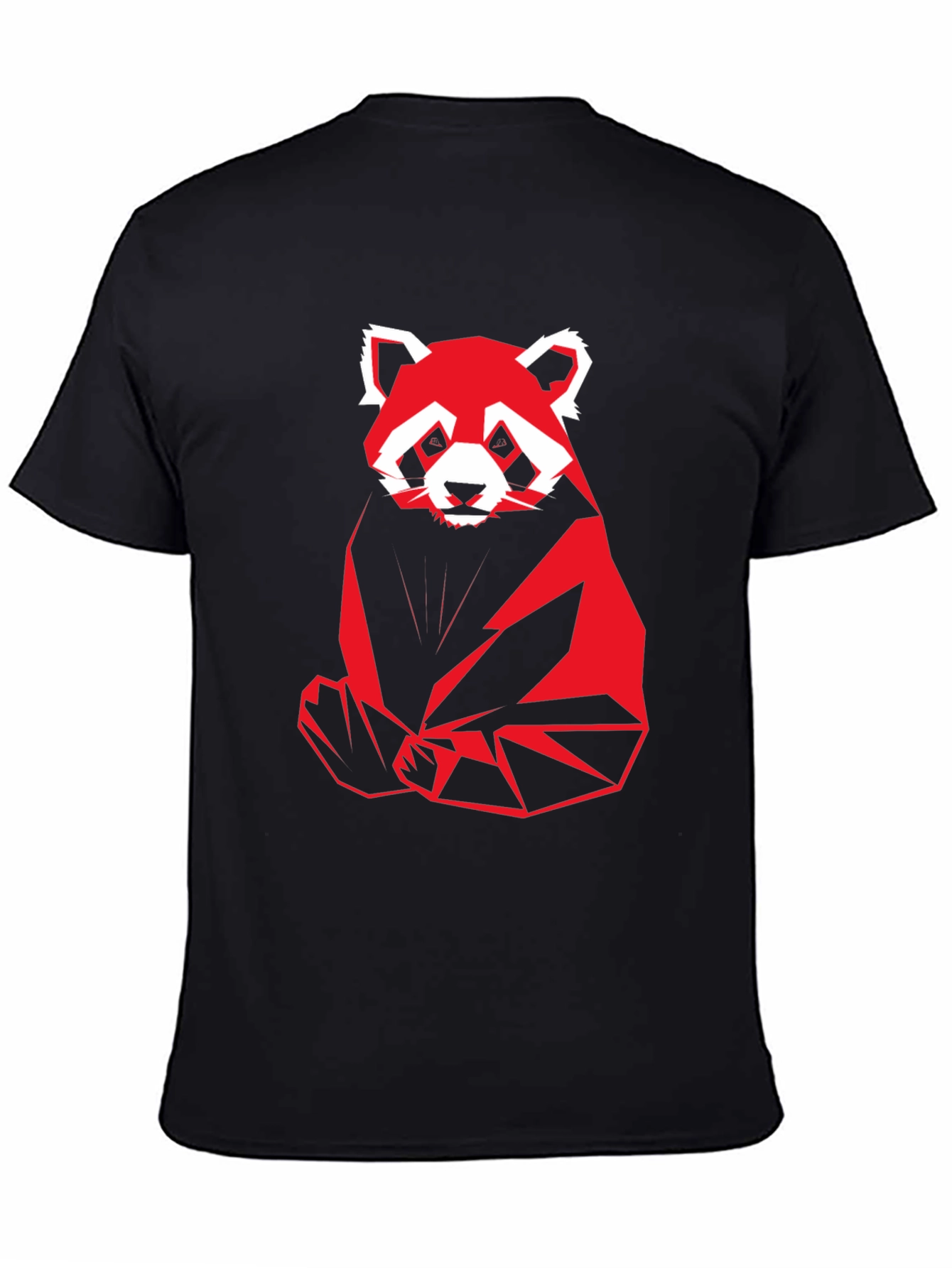 Geometric Red Panda Graphic T-Shirt