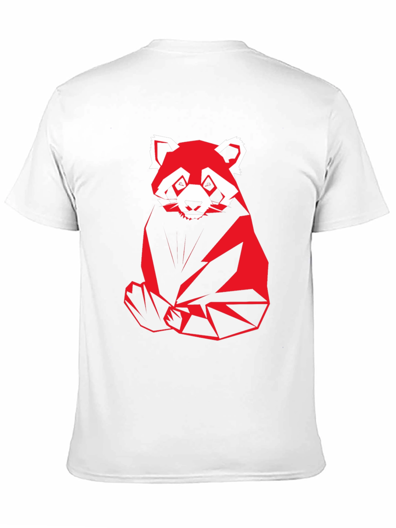 Geometric Red Panda Graphic T-Shirt