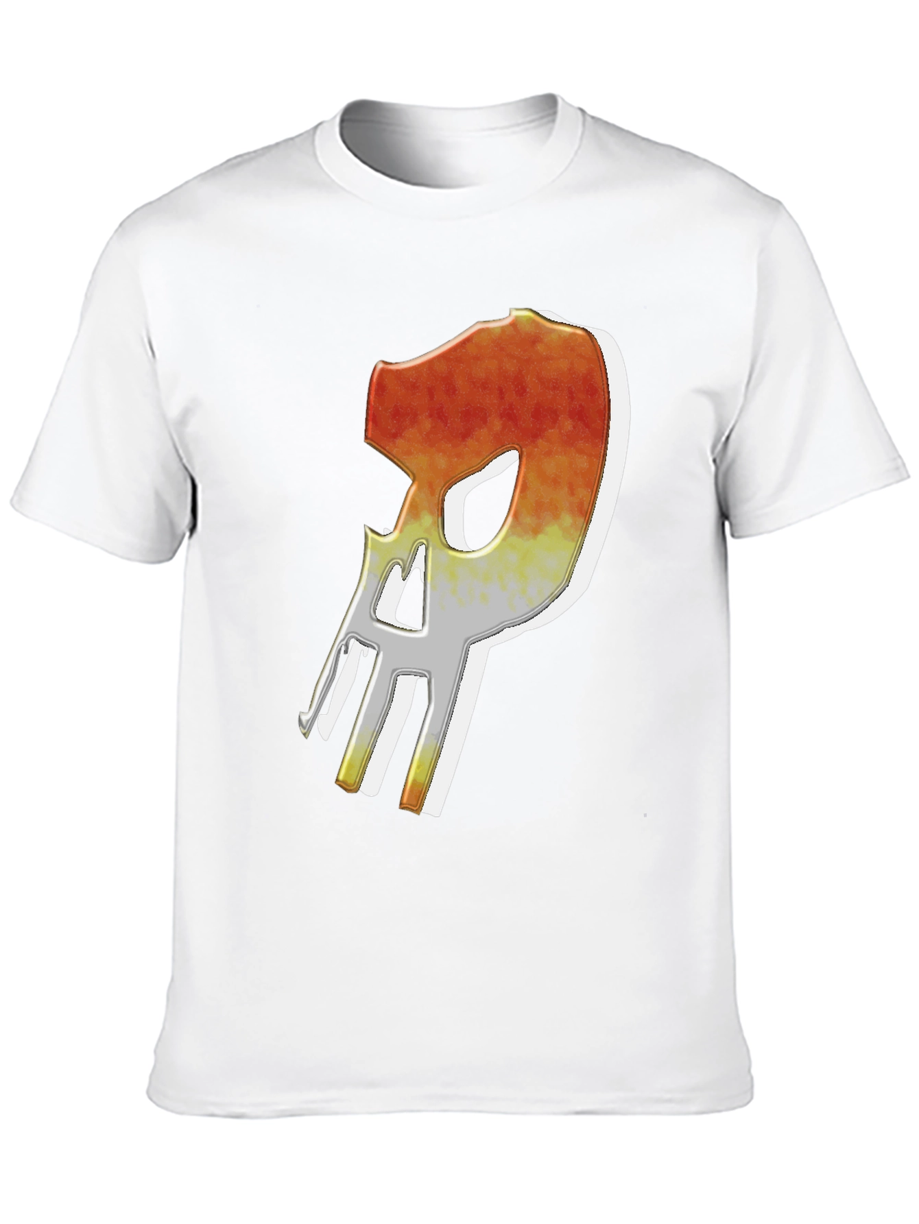 Fiery Skull Graphic Tee - Edgy Mens T-Shirt