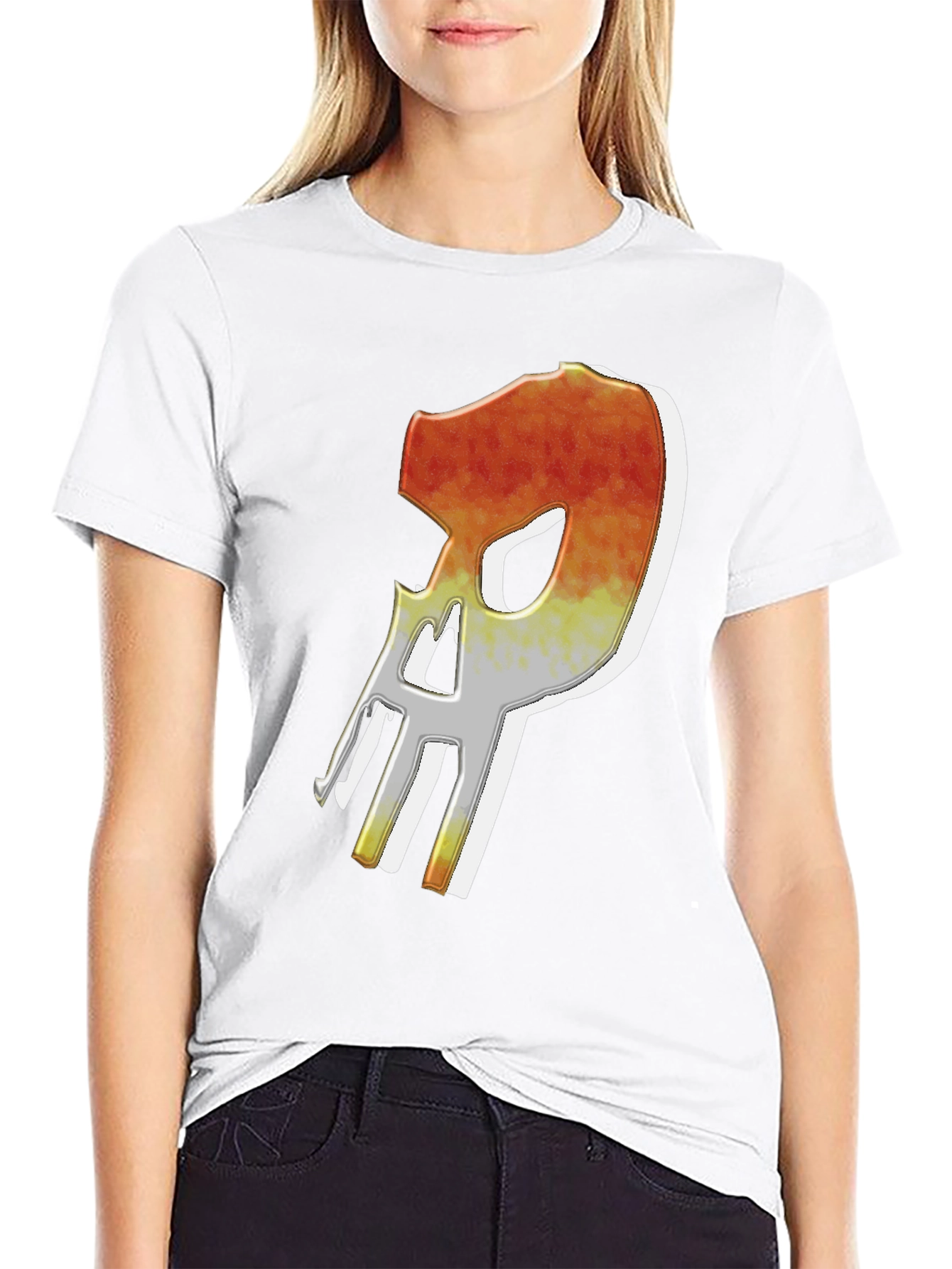 Fiery Skull Graphic Tee - Edgy Mens T-Shirt