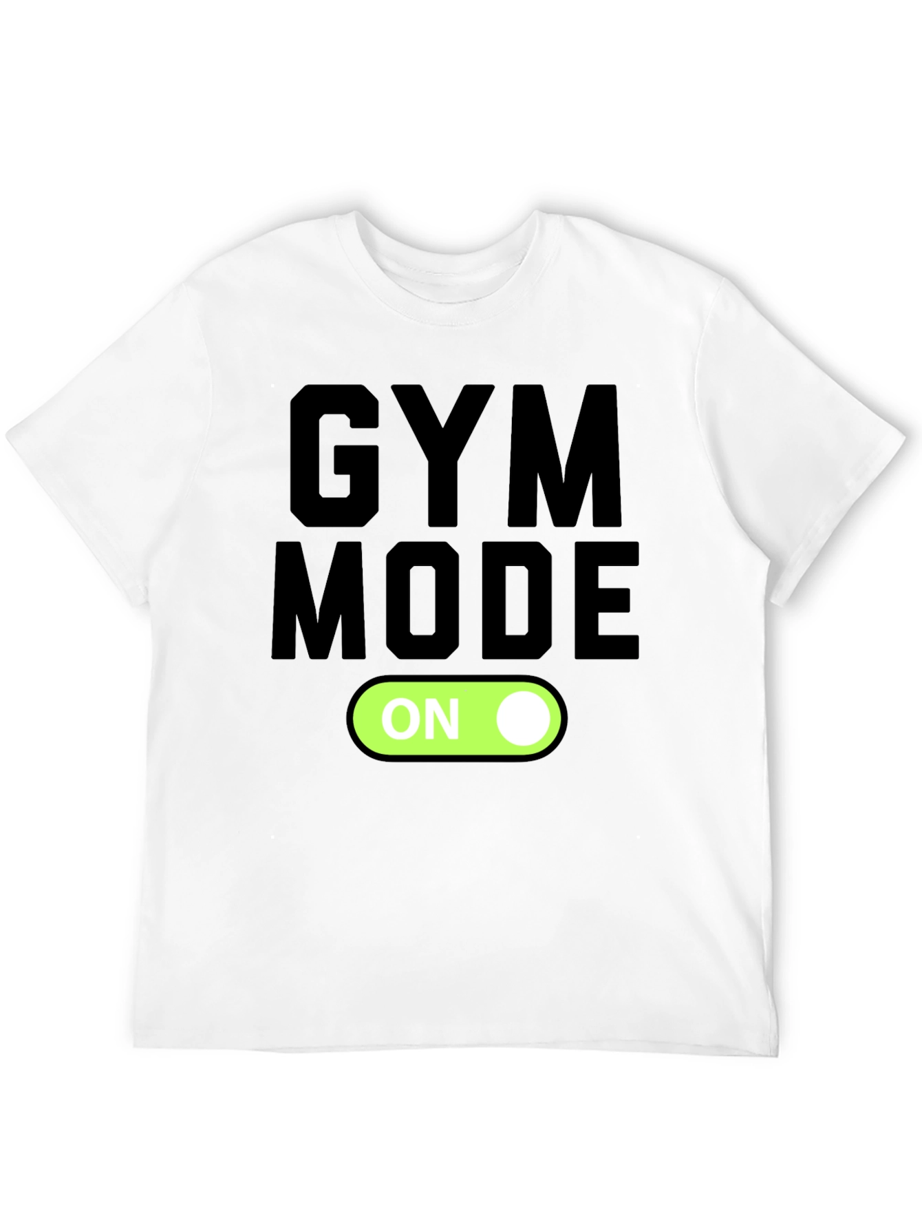 Gym Mode On Graphic T-Shirt - Black