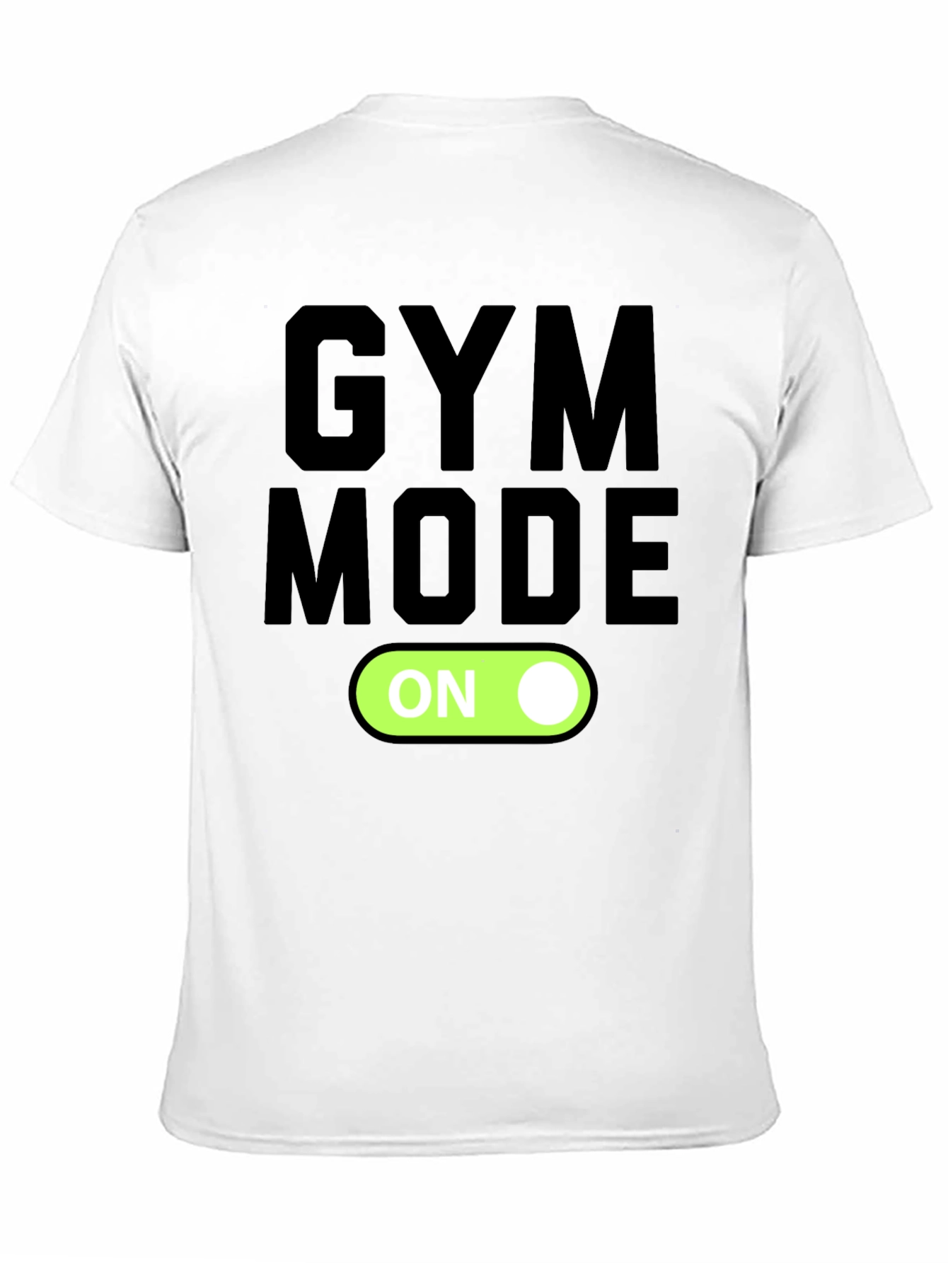 Gym Mode On Graphic T-Shirt - Black