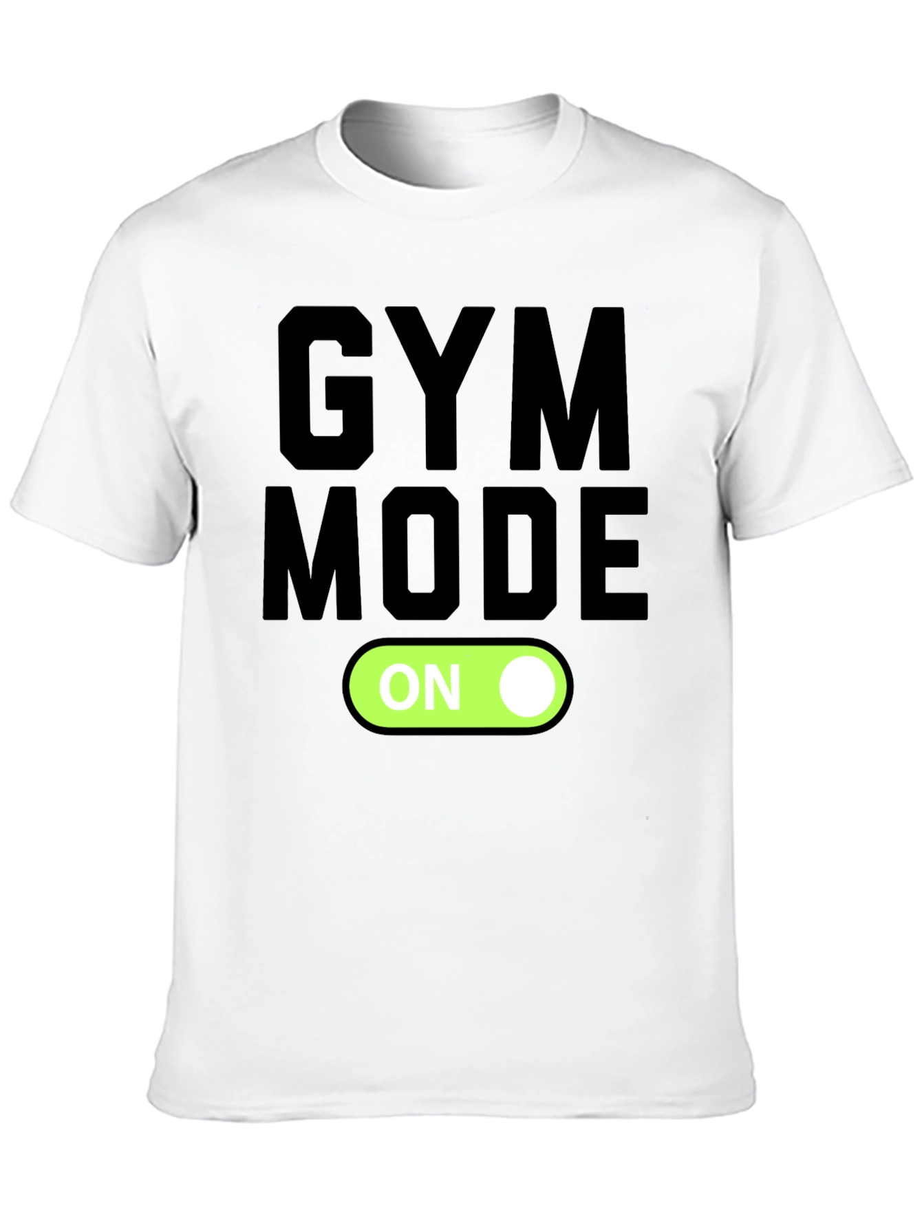 Gym Mode On Graphic T-Shirt - Black