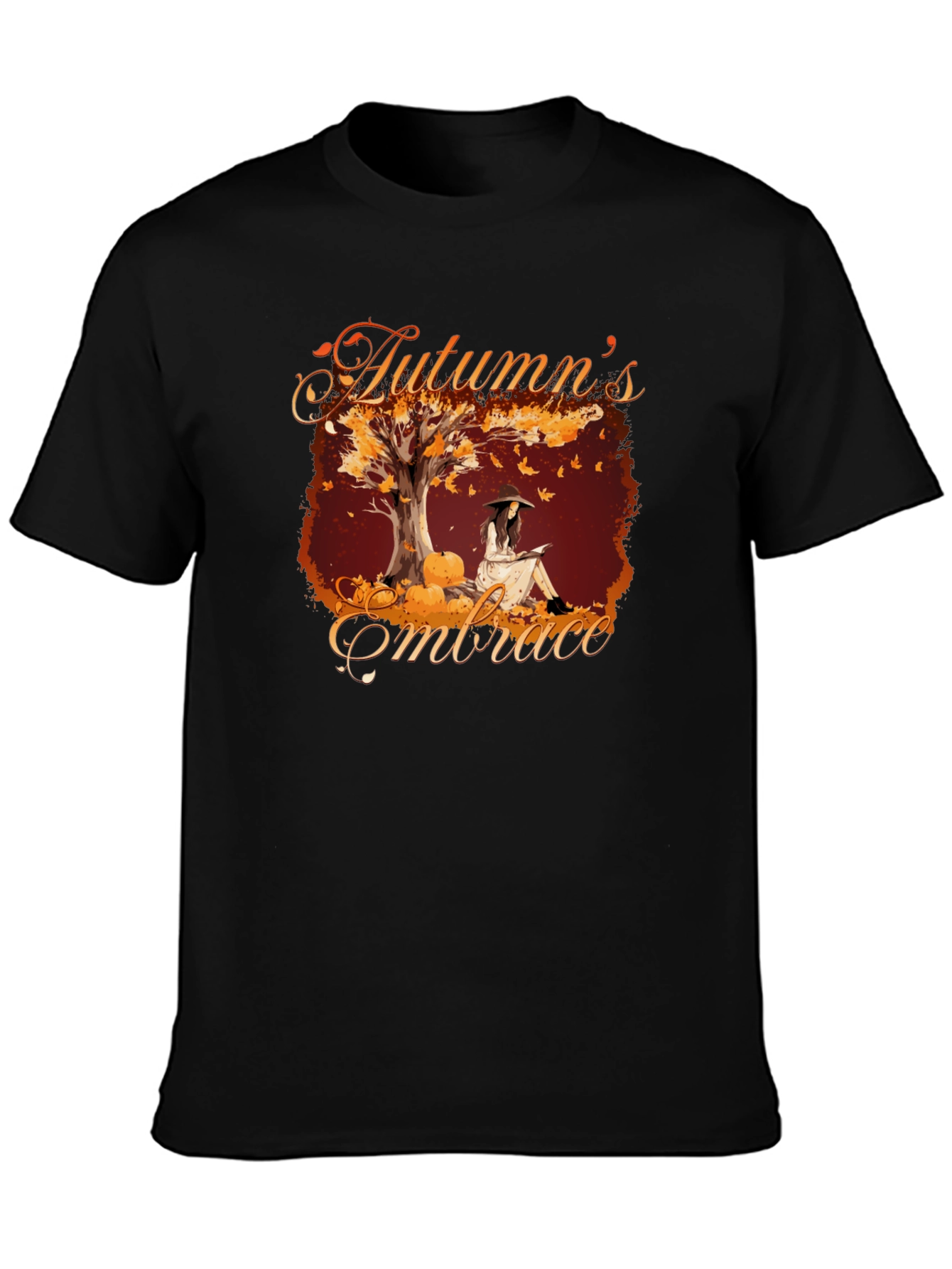 Autumns Embrace Graphic Tee - Cozy Fall Style