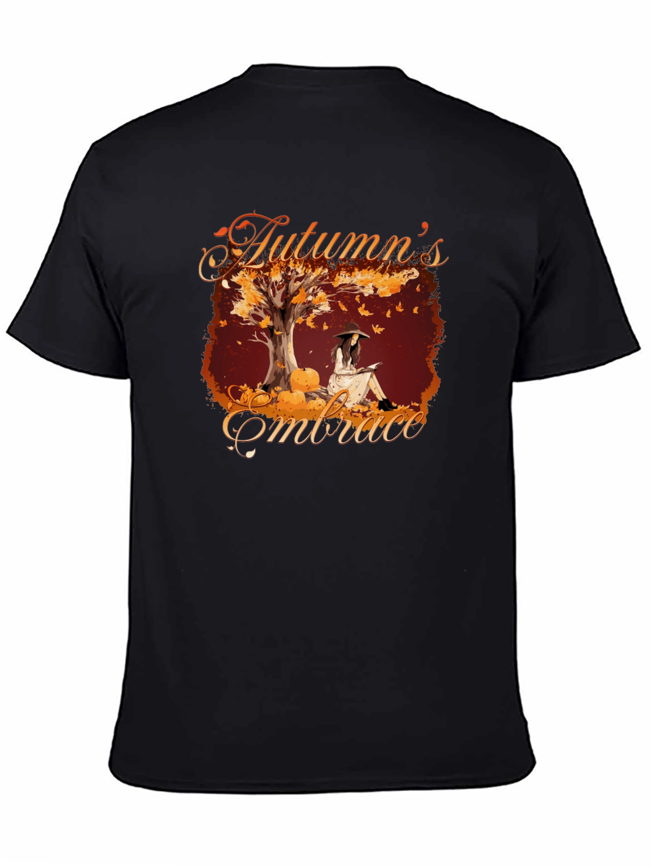 Autumns Embrace Graphic Tee - Cozy Fall Style