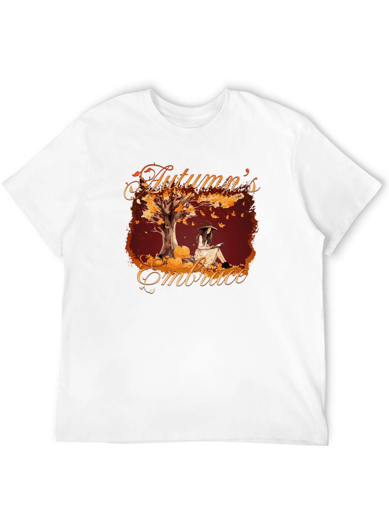 Autumns Embrace Graphic Tee - Cozy Fall Style