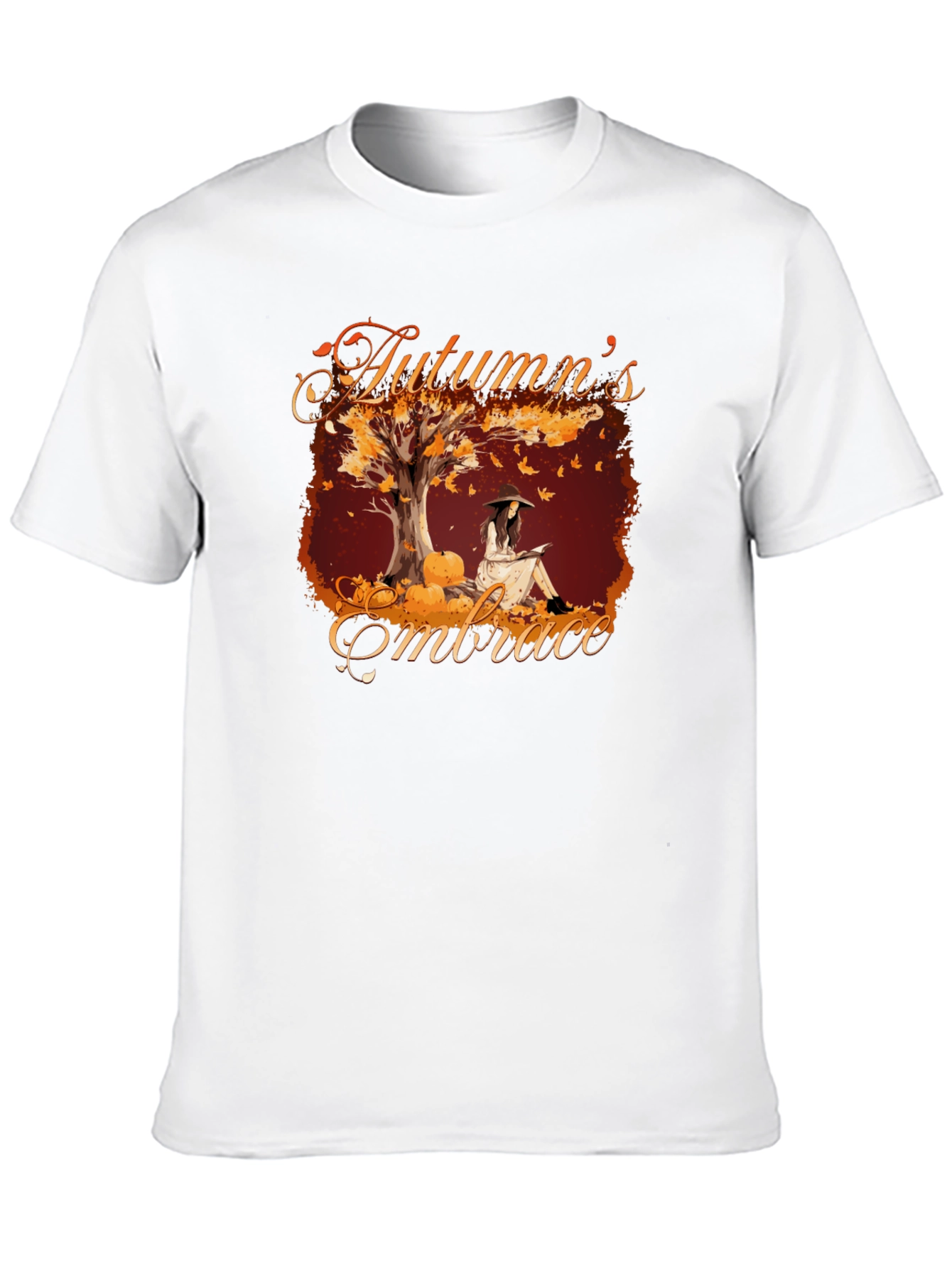 Autumns Embrace Graphic Tee - Cozy Fall Style