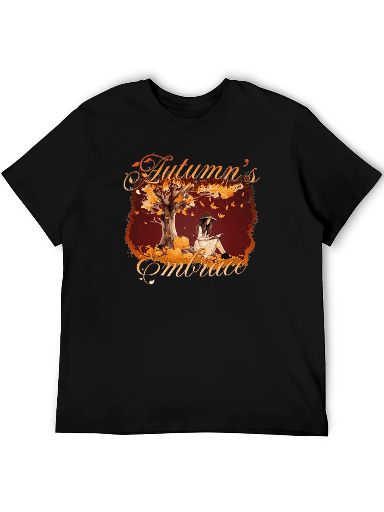 Autumns Embrace Graphic Tee - Cozy Fall Style