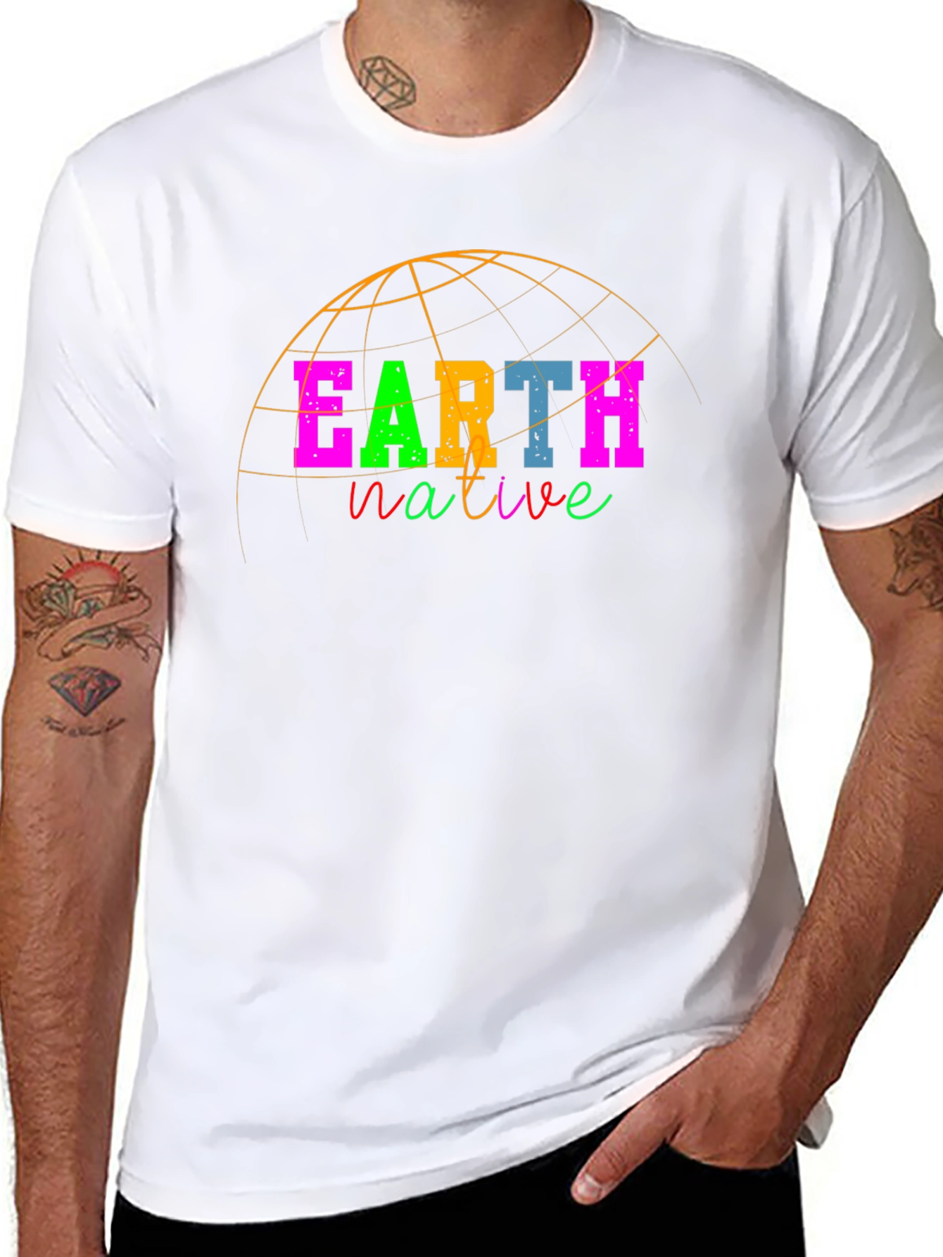 Earth Native Graphic T-Shirt - Unique Design