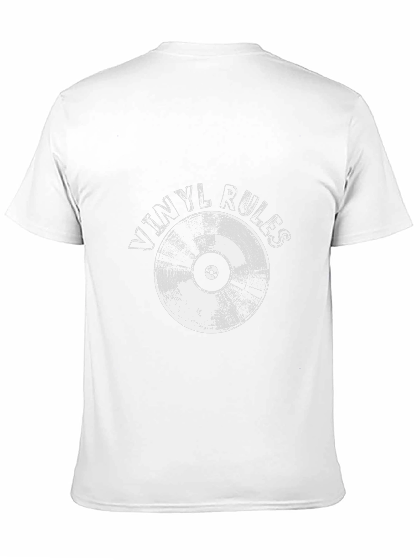 Vinyl Rules Black T-Shirt - Music Lover Tee