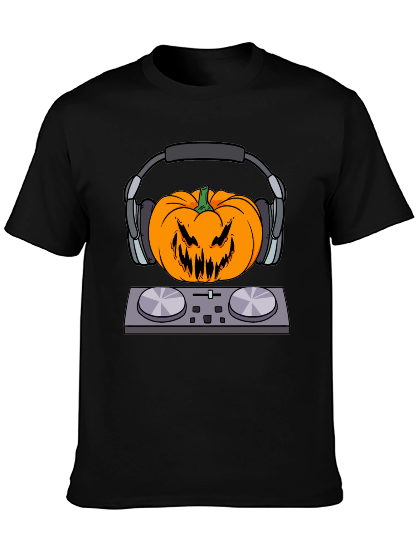 DJ Pumpkin Head T-Shirt - Halloween Vibes