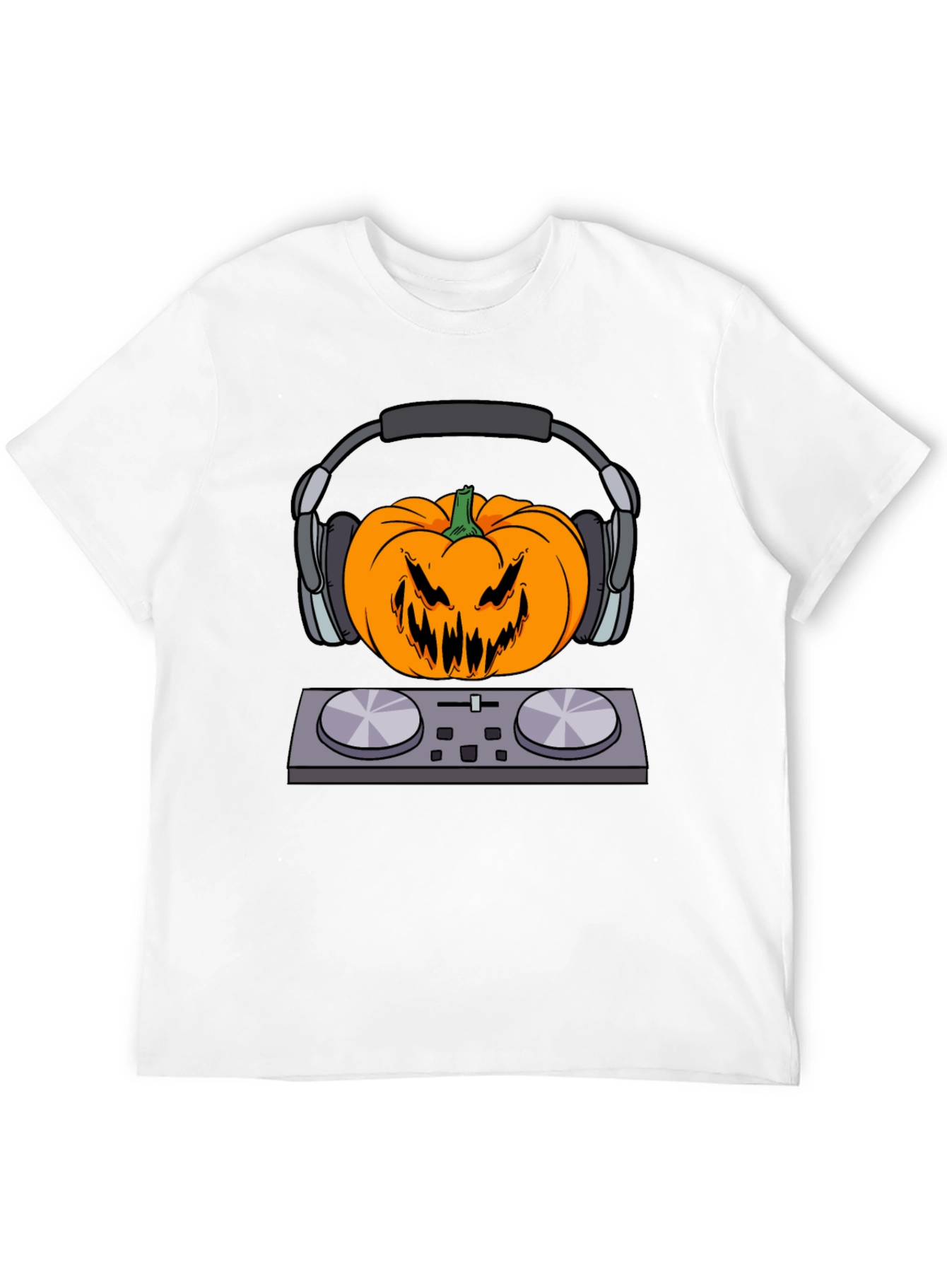 DJ Pumpkin Head T-Shirt - Halloween Vibes
