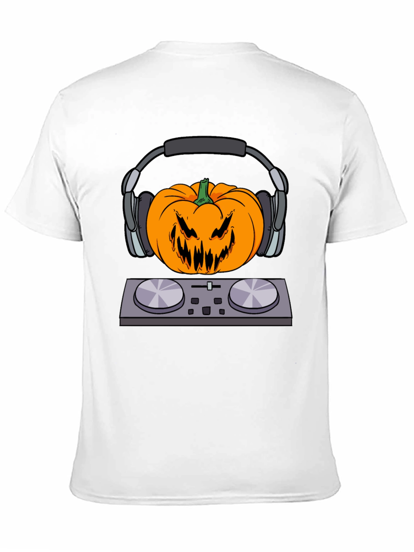 DJ Pumpkin Head T-Shirt - Halloween Vibes