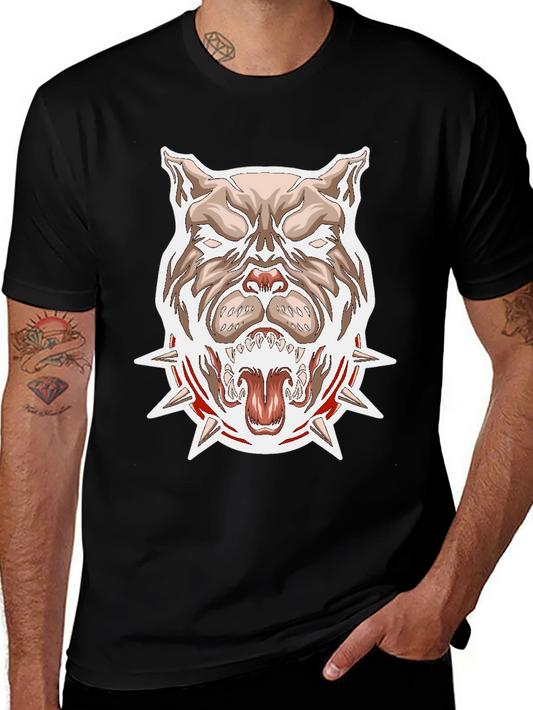 Pitbull Spike Collar Graphic T-Shirt
