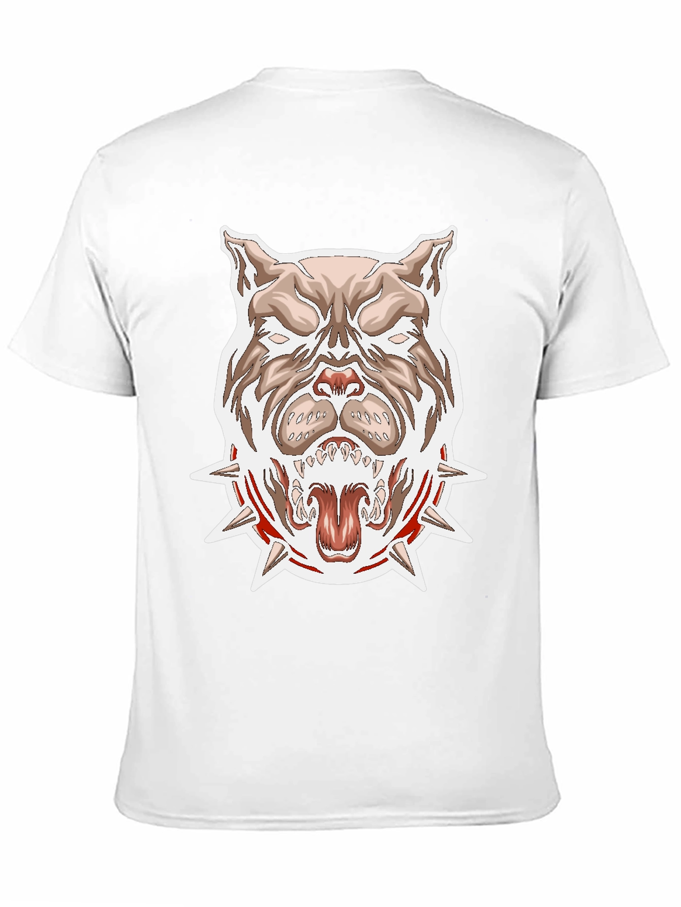 Pitbull Spike Collar Graphic T-Shirt