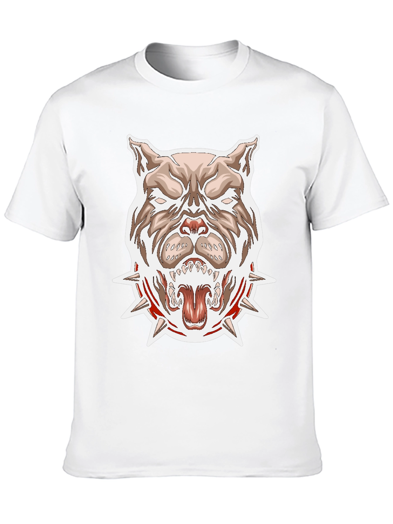 Pitbull Spike Collar Graphic T-Shirt