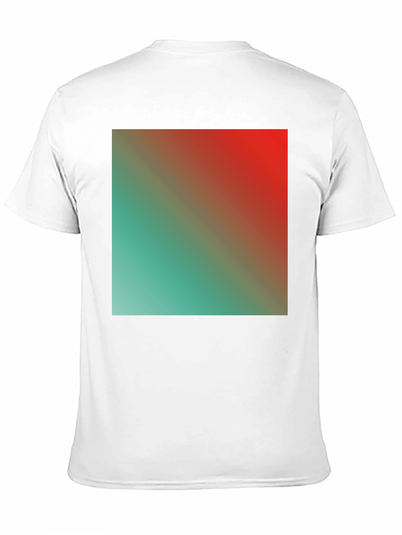 Gradient Square Graphic Black Tee