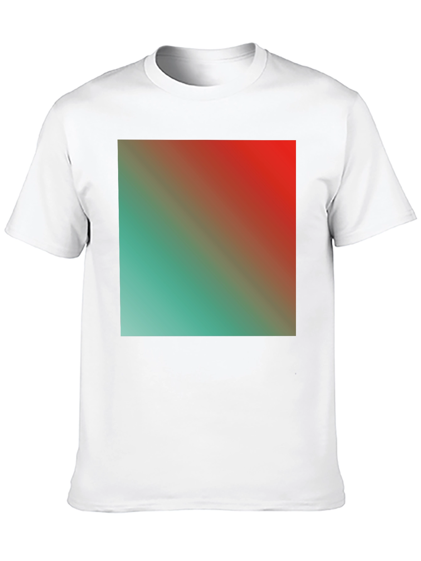 Gradient Square Graphic Black Tee