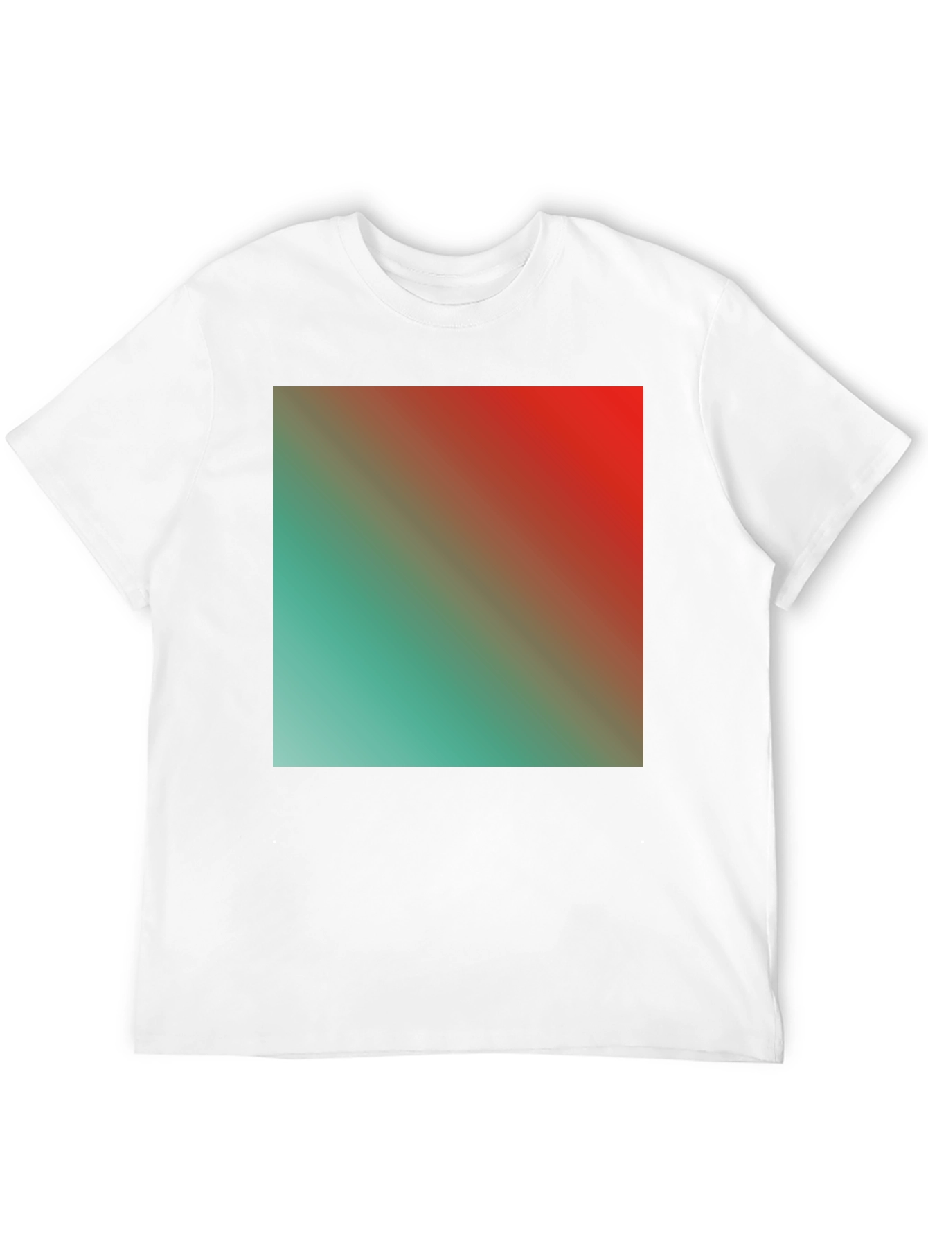 Gradient Square Graphic Black Tee