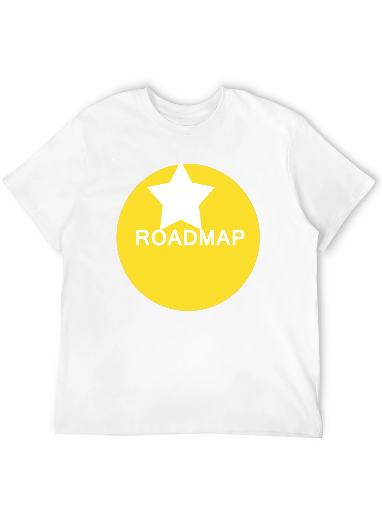 Roadmap Star Graphic Tee - Black Casual T-Shirt