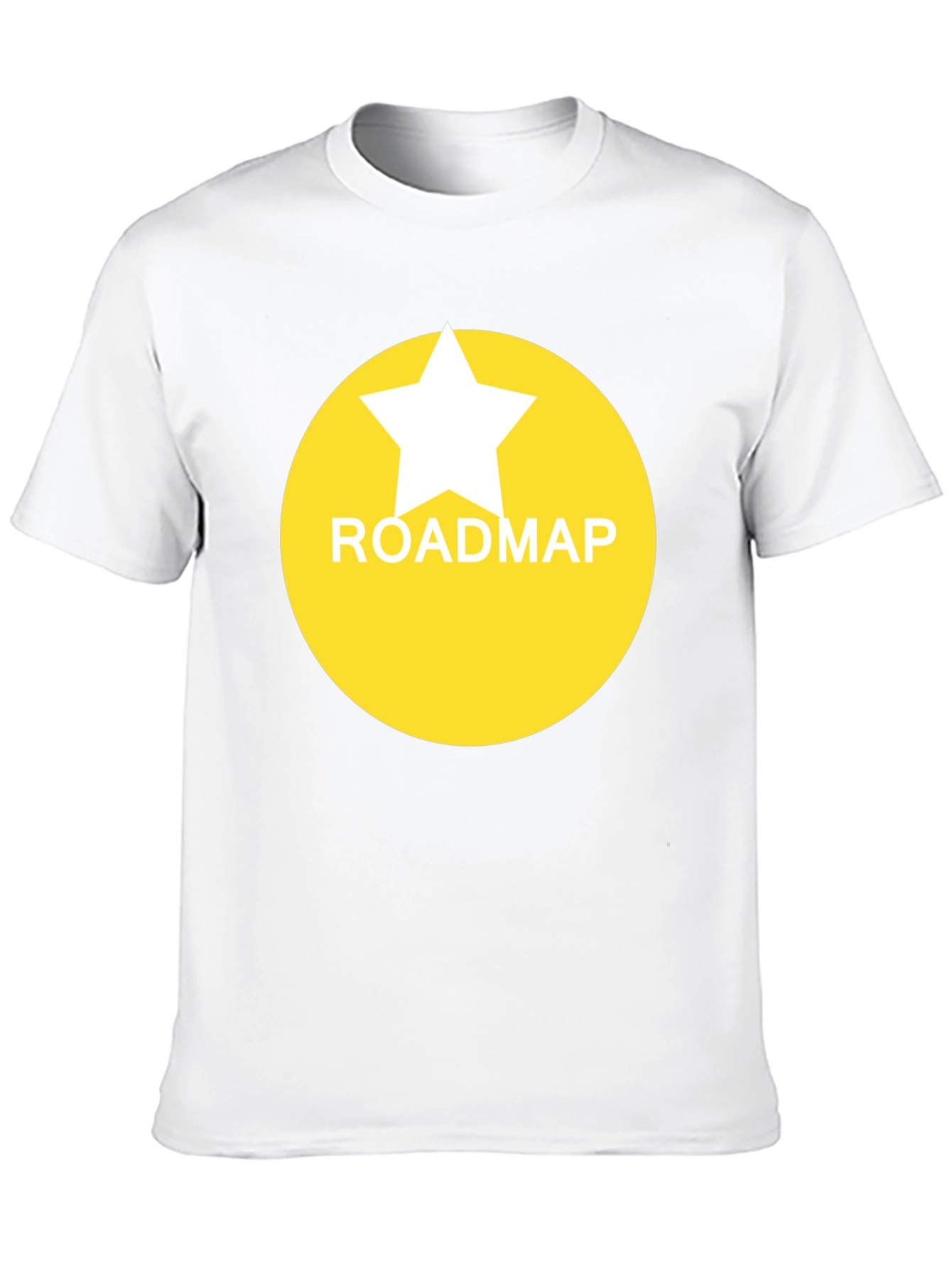 Roadmap Star Graphic Tee - Black Casual T-Shirt