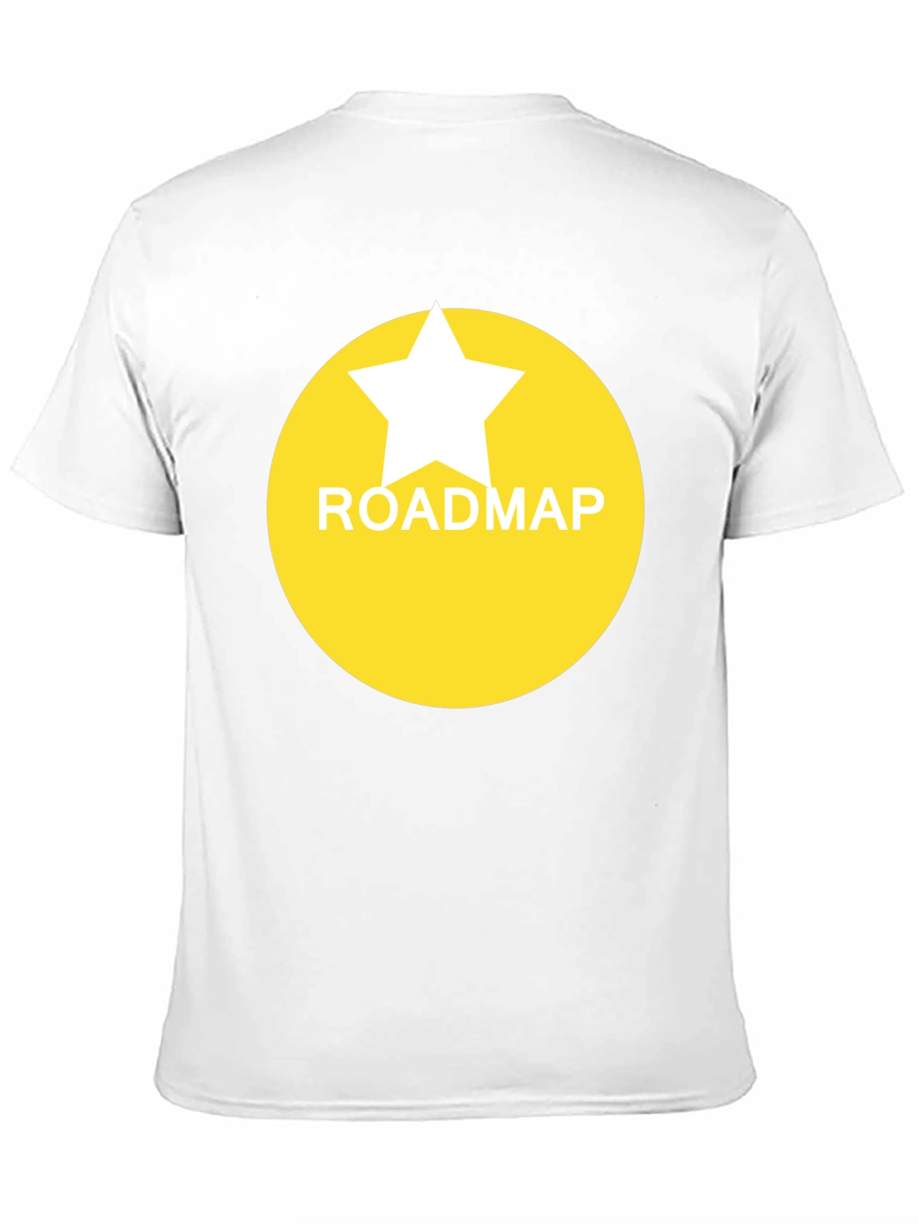 Roadmap Star Graphic Tee - Black Casual T-Shirt