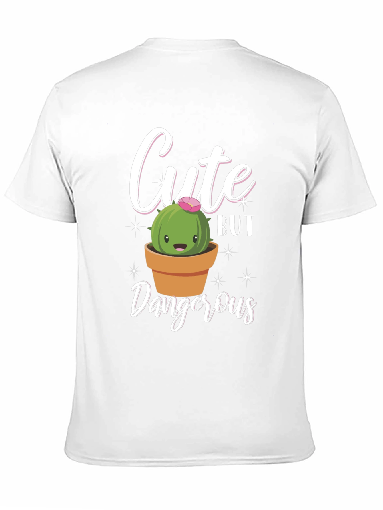 Cute But Dangerous Cactus Graphic T-Shirt