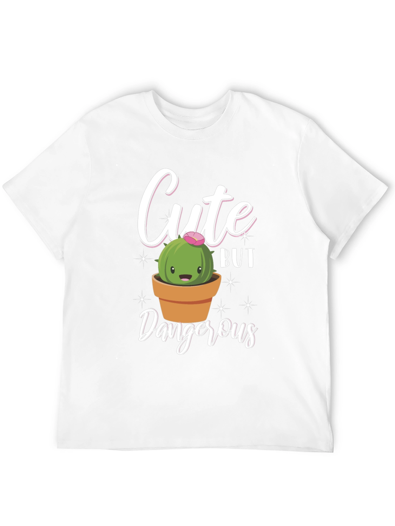 Cute But Dangerous Cactus Graphic T-Shirt