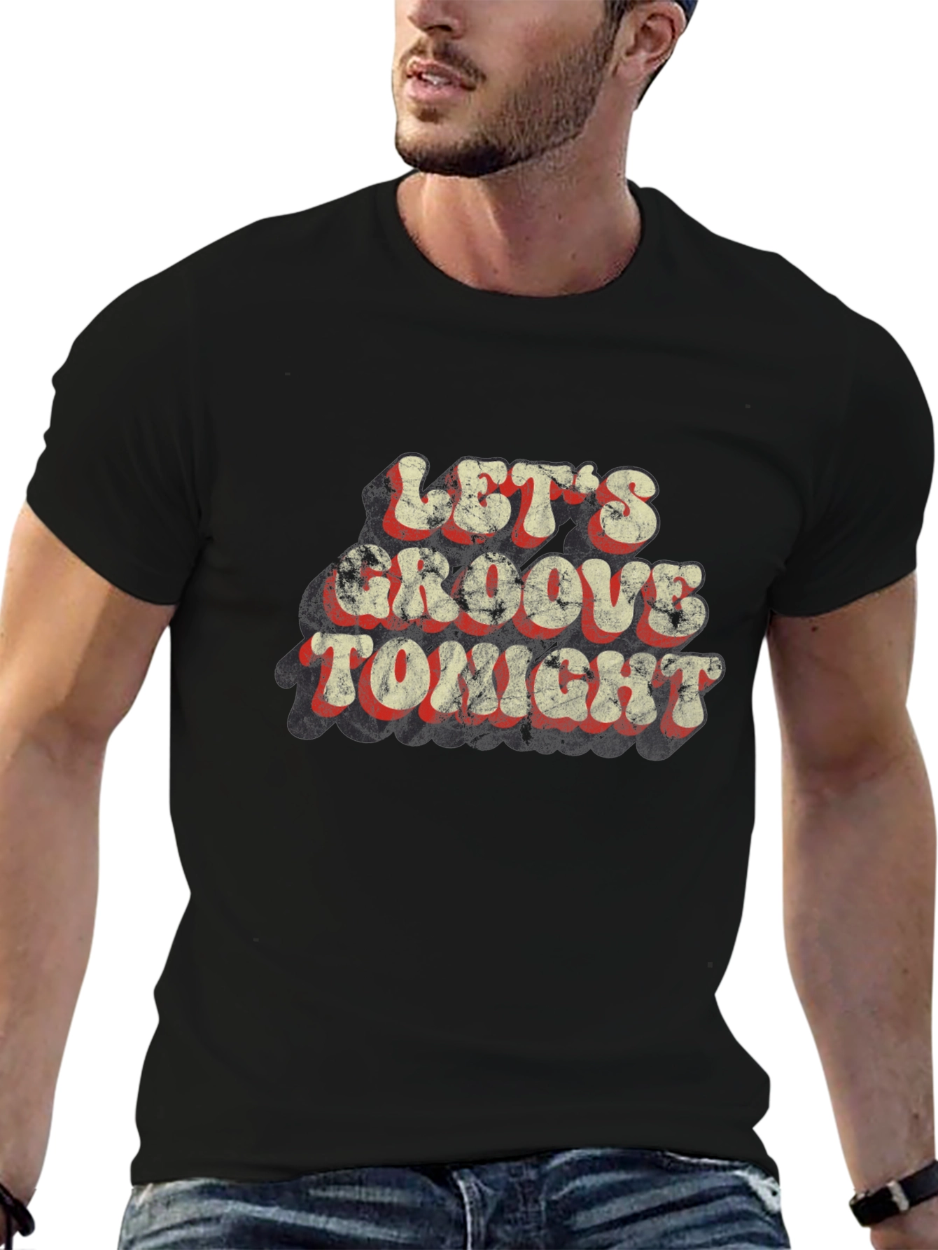 Retro Lets Groove Tonight Graphic Tee