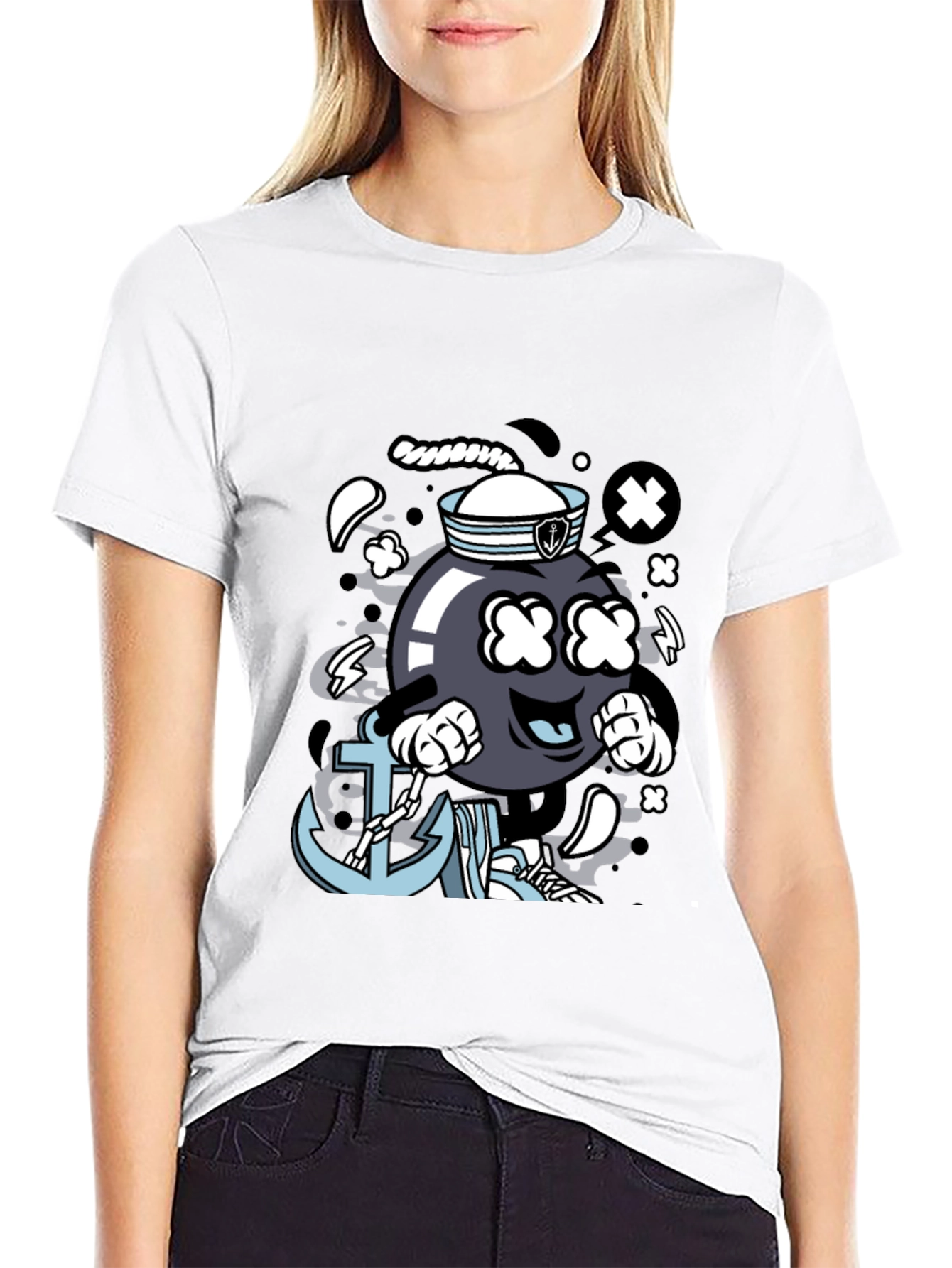 Cartoon Bomb Sailor T-Shirt
