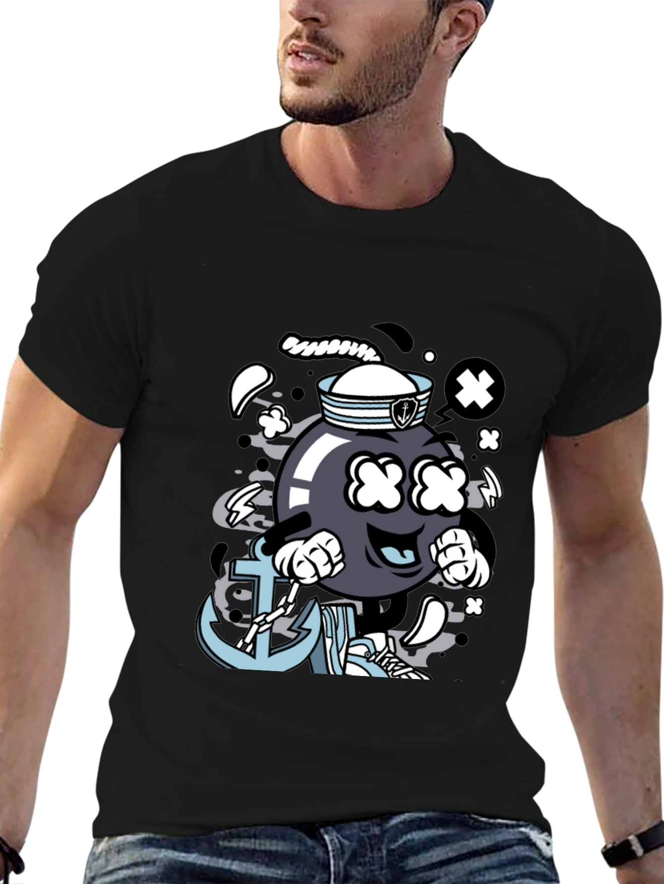 Cartoon Bomb Sailor T-Shirt