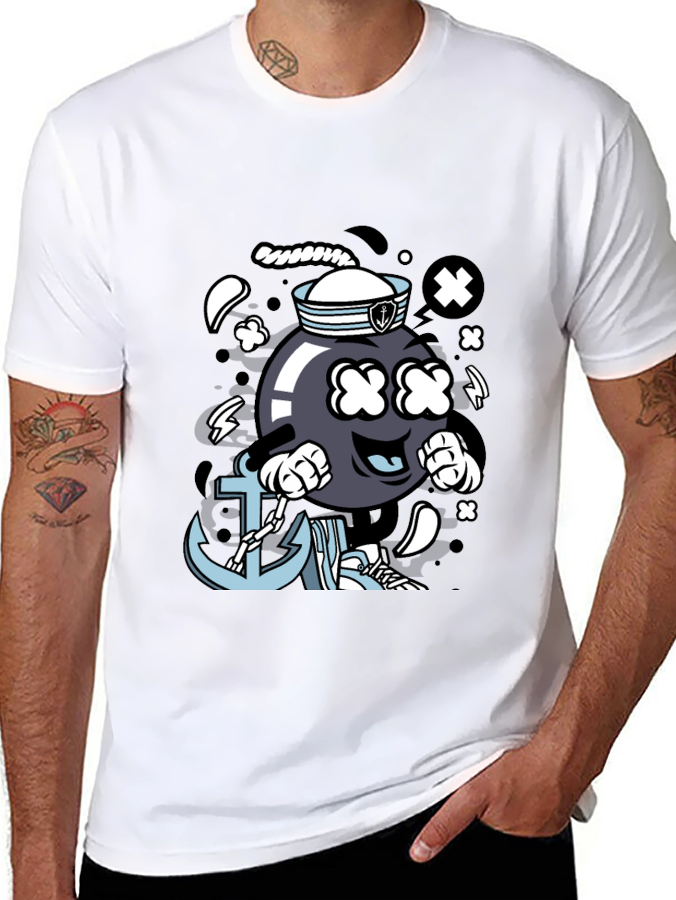 Cartoon Bomb Sailor T-Shirt