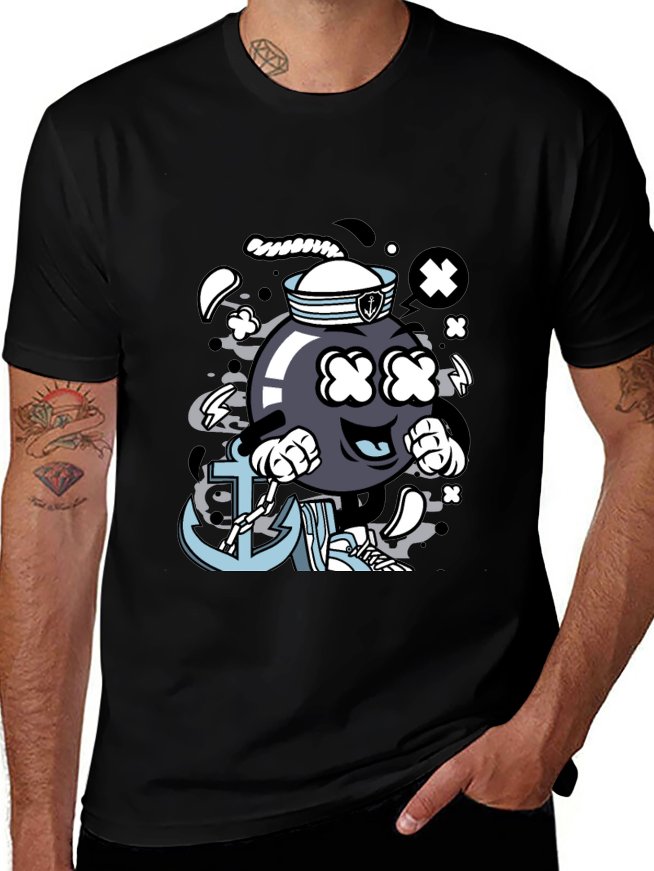 Cartoon Bomb Sailor T-Shirt