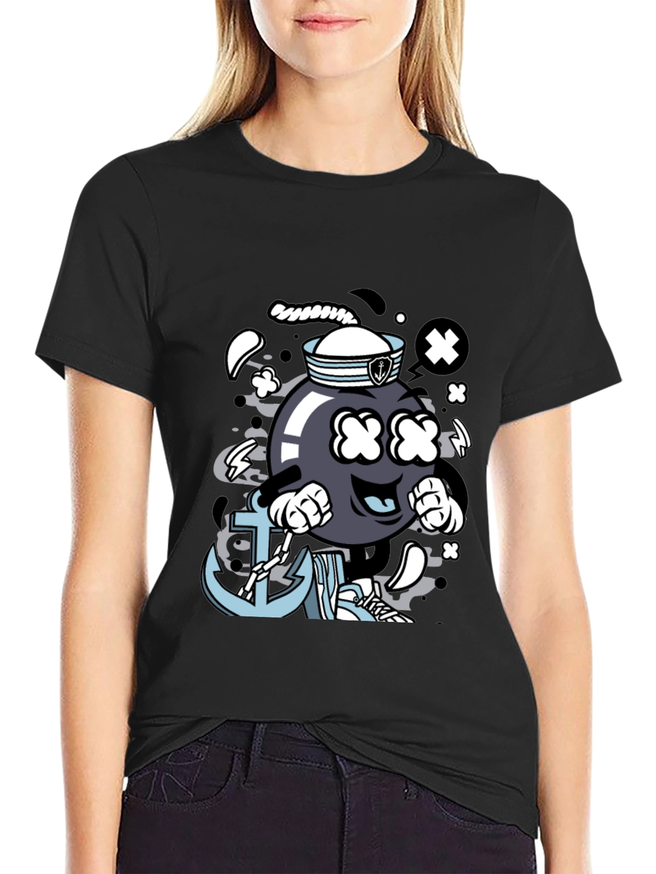 Cartoon Bomb Sailor T-Shirt