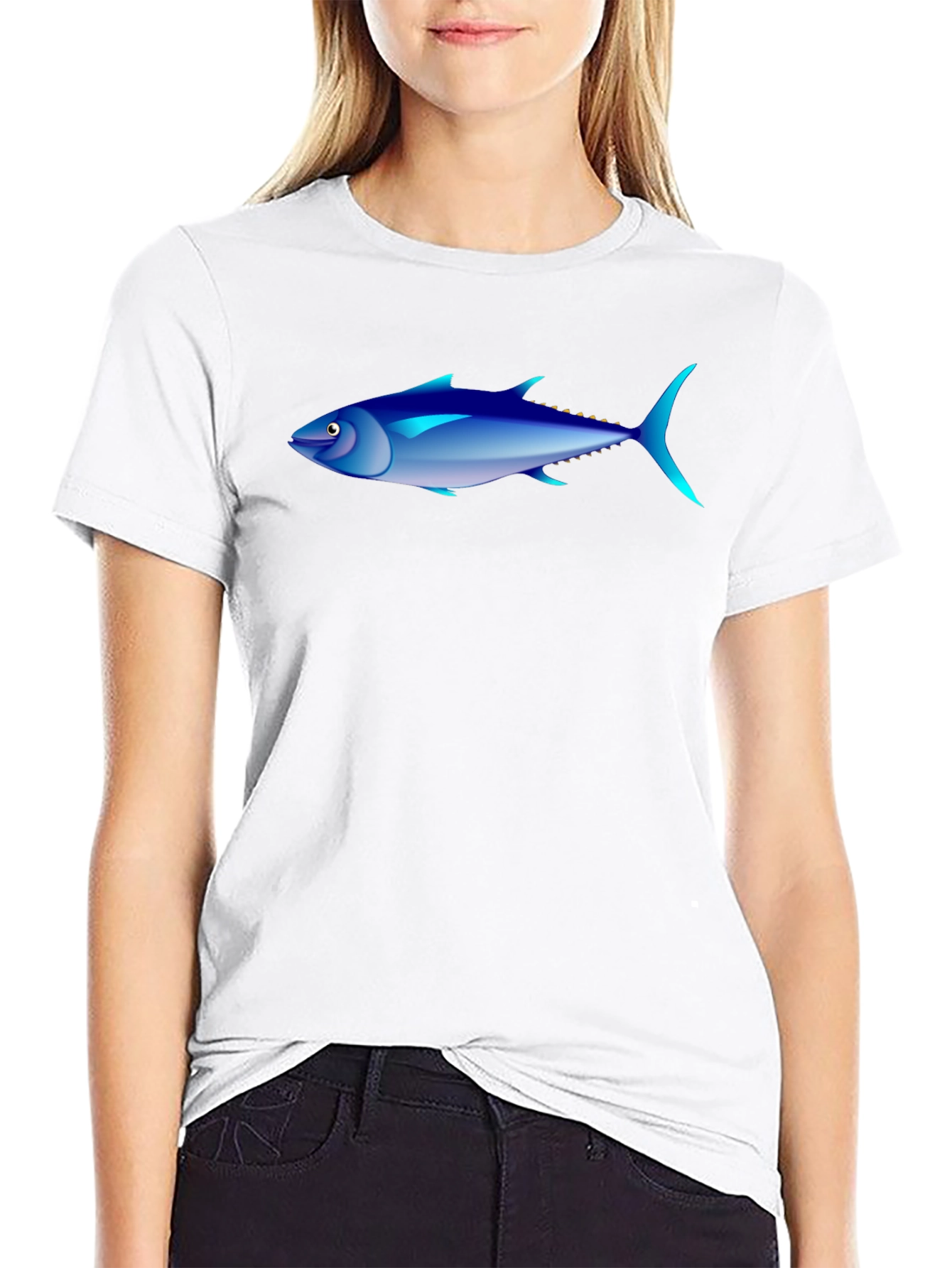 Tuna Graphic Black T-Shirt