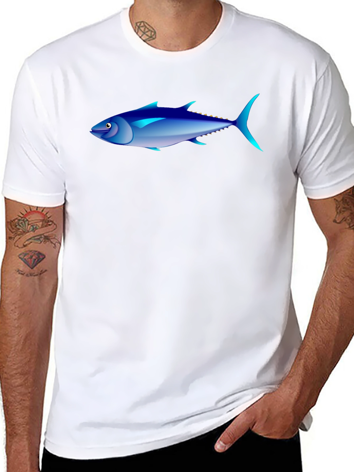 Tuna Graphic Black T-Shirt