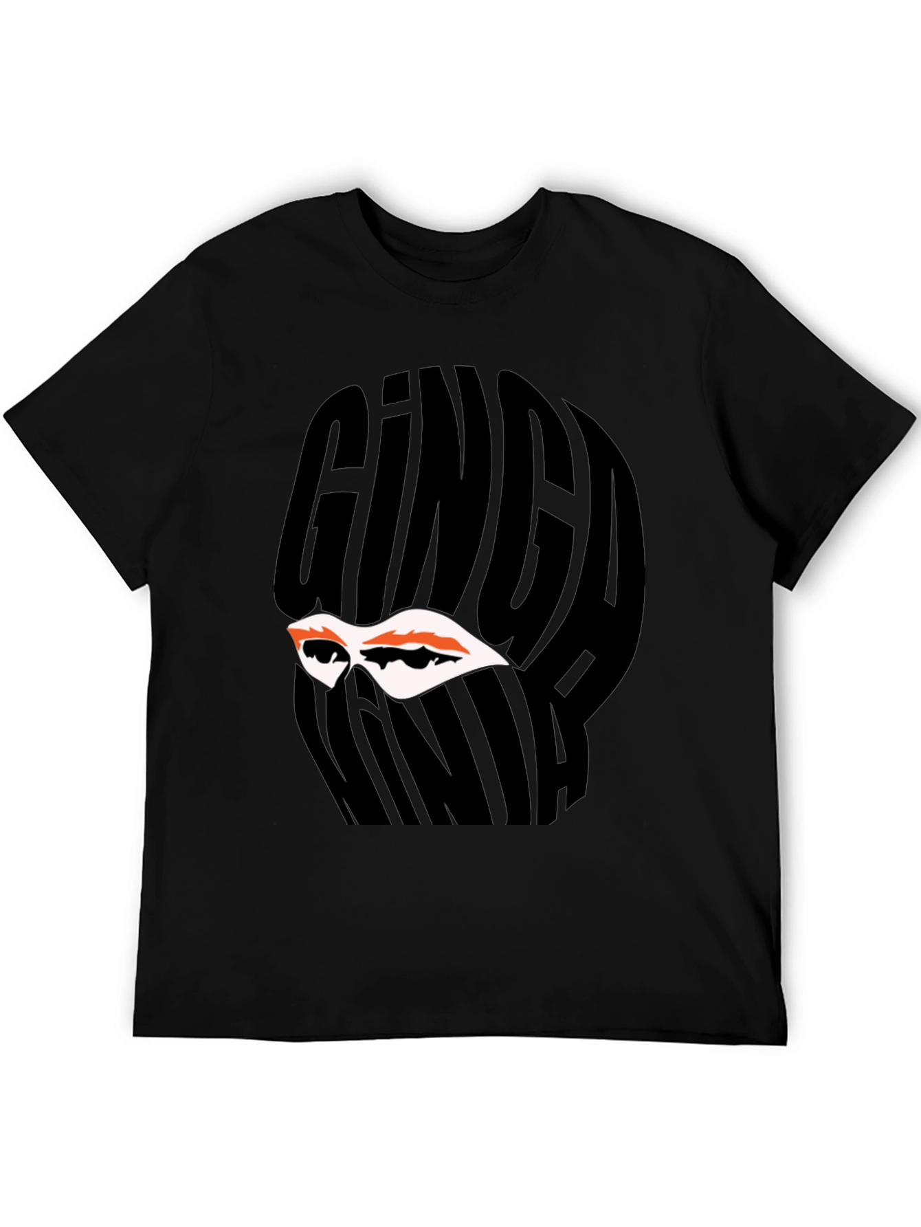 Ginga Ninja Graphic Tee - Black Cotton T-Shirt