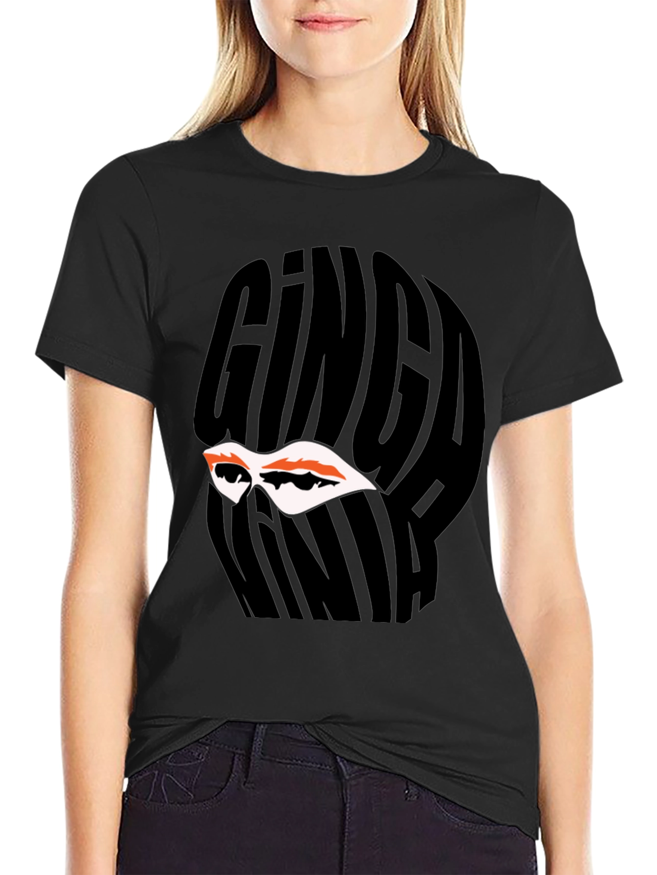 Ginga Ninja Graphic Tee - Black Cotton T-Shirt