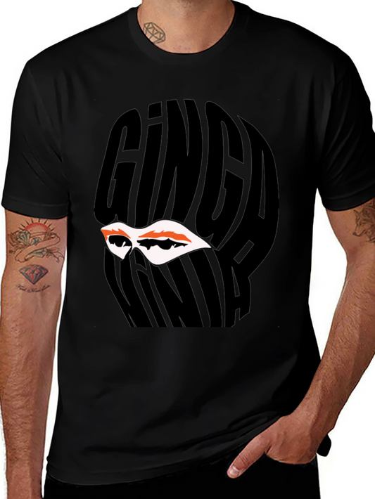 Ginga Ninja Graphic Tee - Black Cotton T-Shirt