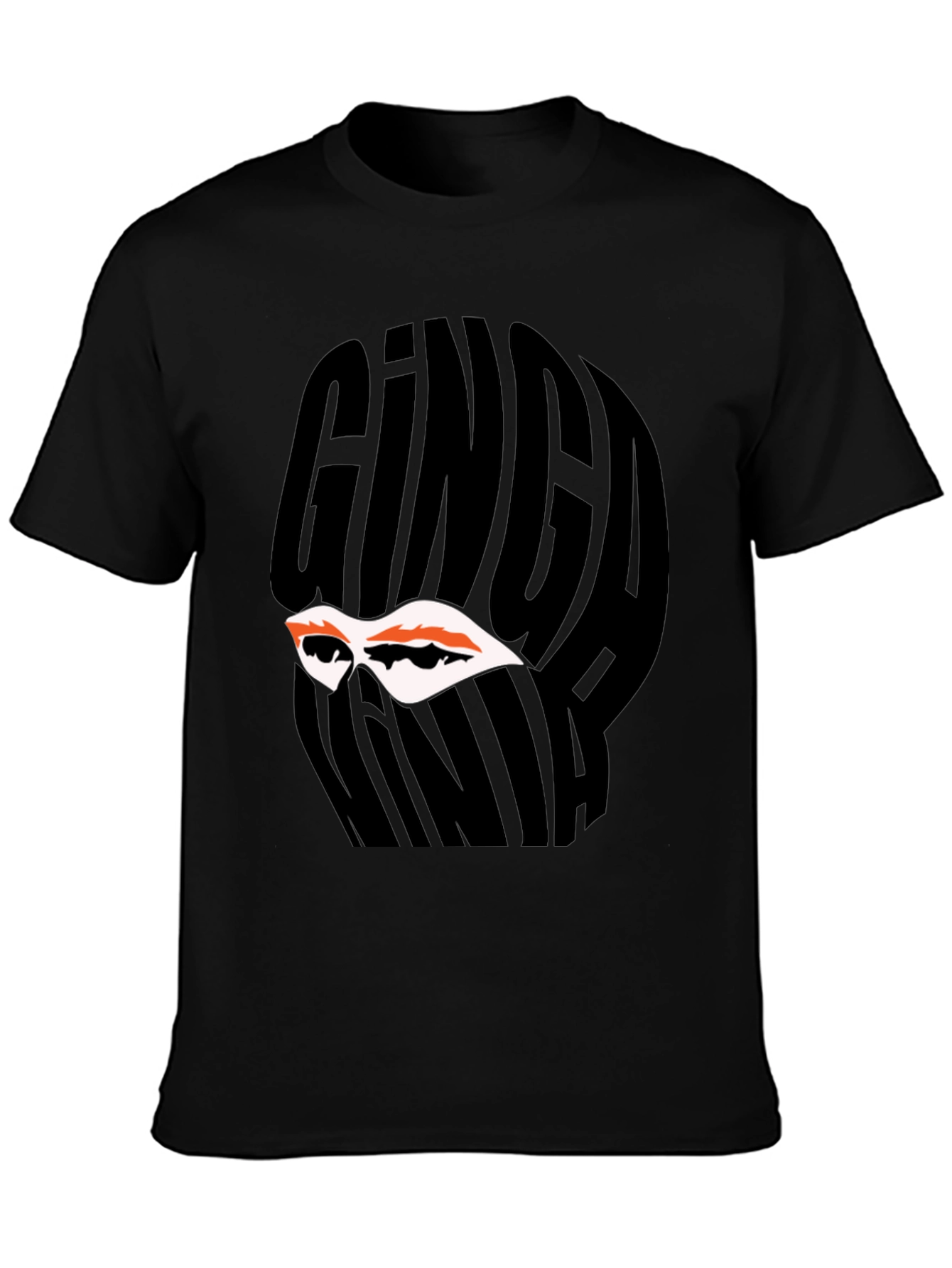 Ginga Ninja Graphic Tee - Black Cotton T-Shirt