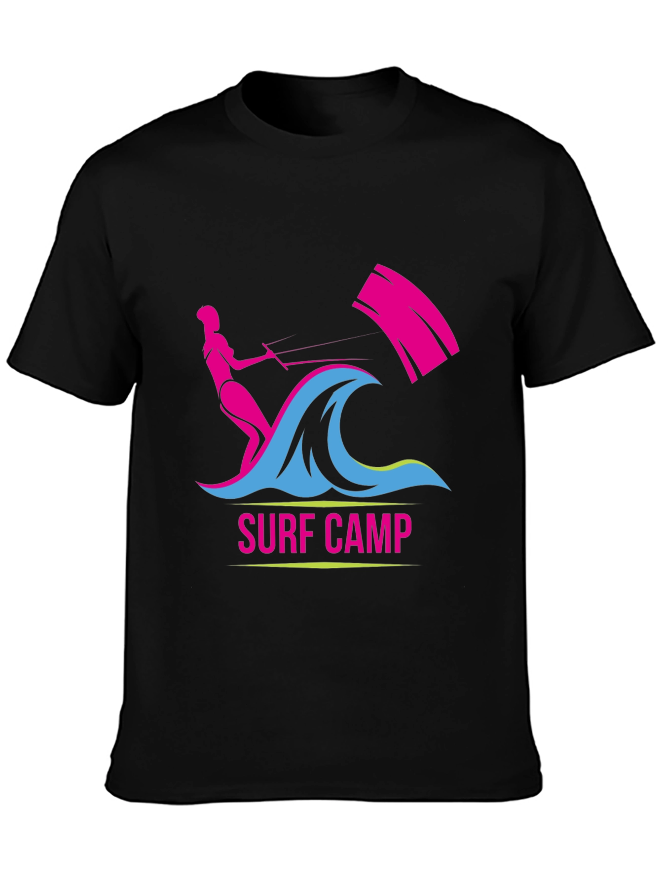 Surf Camp Graphic T-Shirt - Black