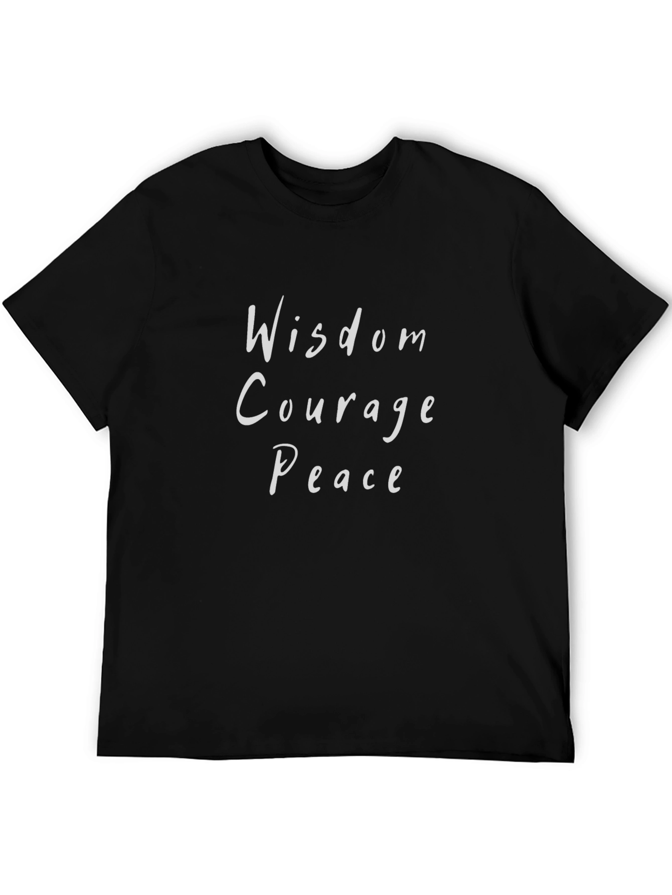 Wisdom Courage Peace Graphic Tee - Soft Cotton Blend