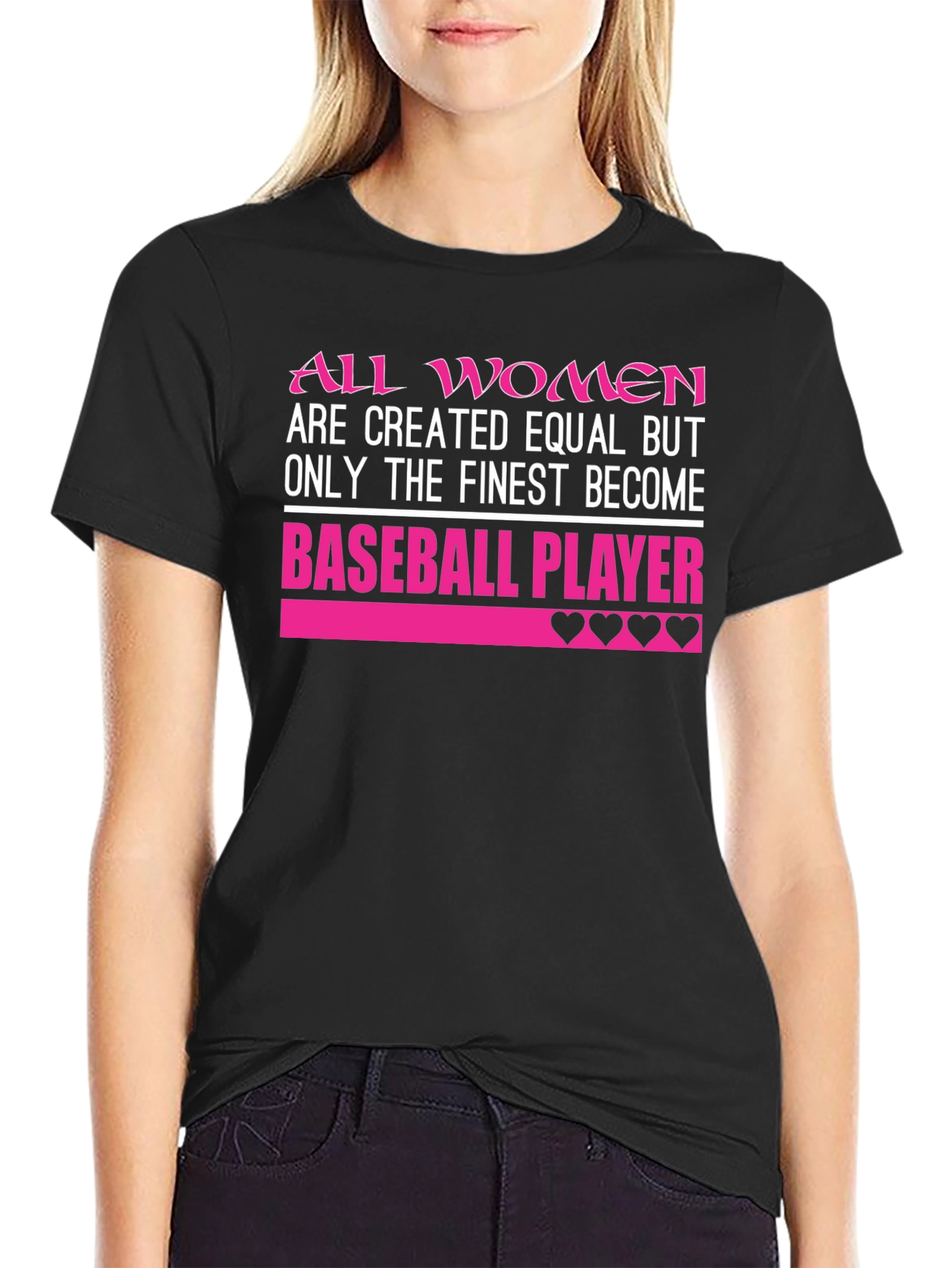 Finest Women Baseball Player T-Shirt
