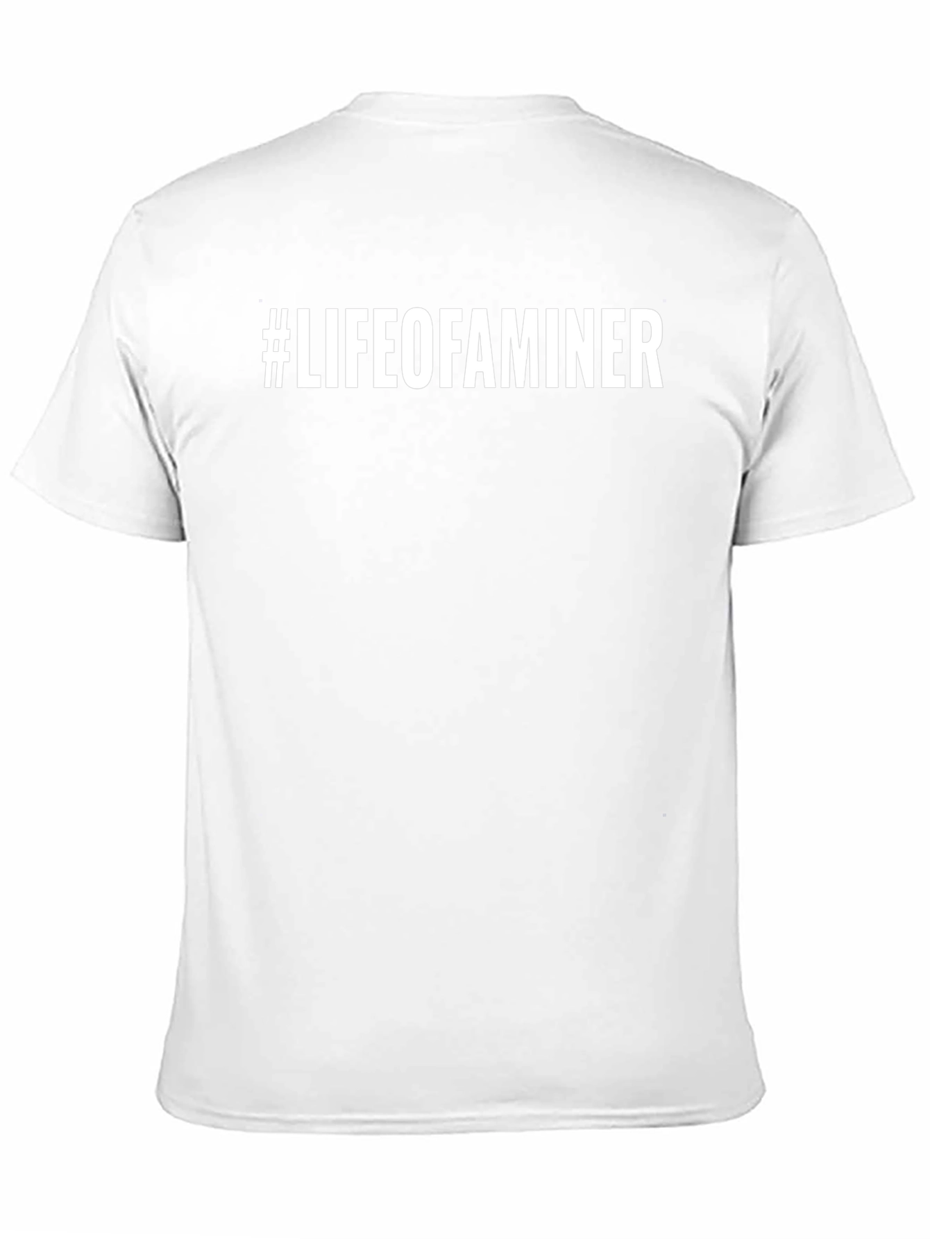 #Lifeofaminer Black T-Shirt Crew Neck Casual Style