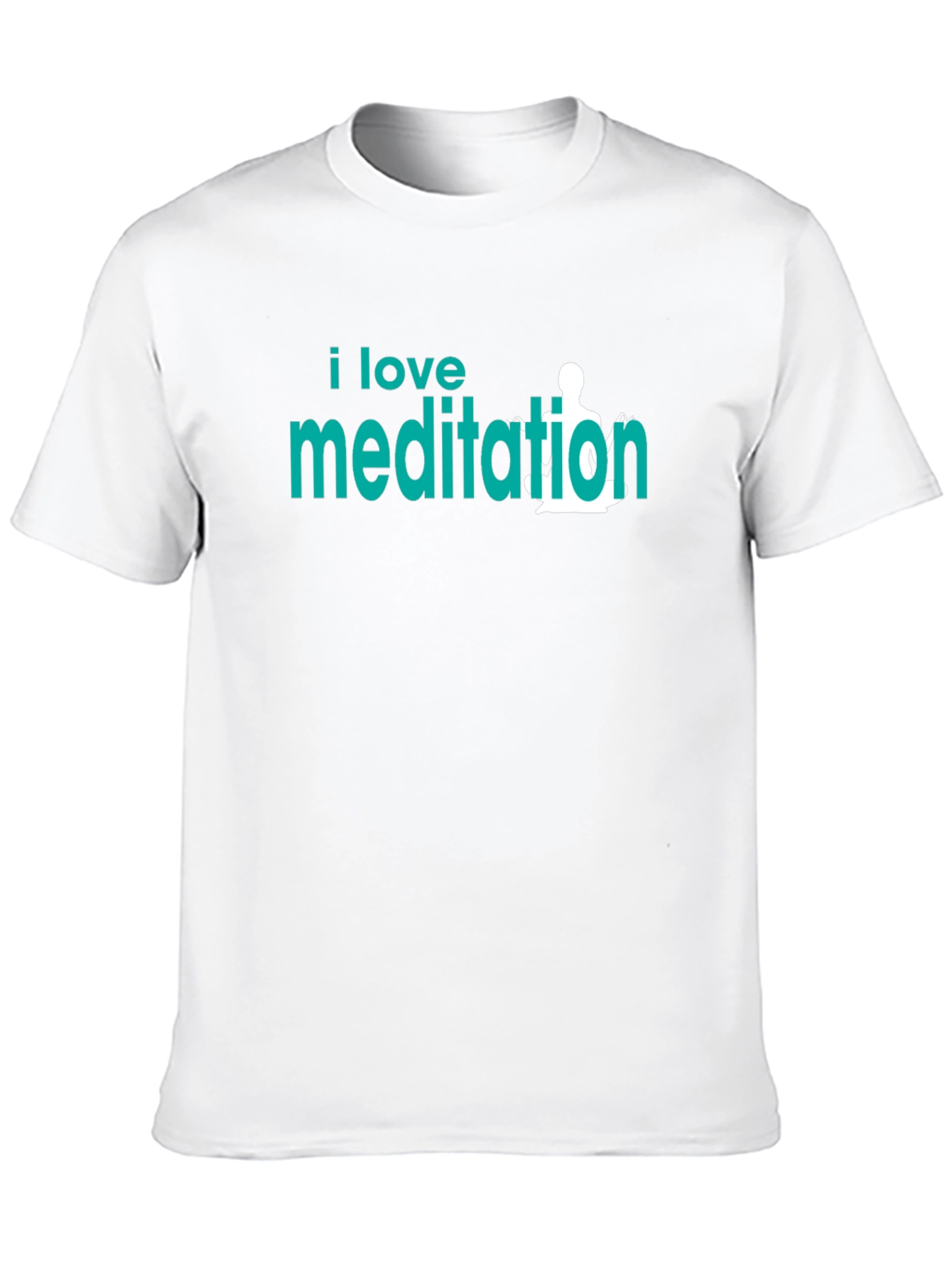 I Love Meditation Graphic T-Shirt - Black