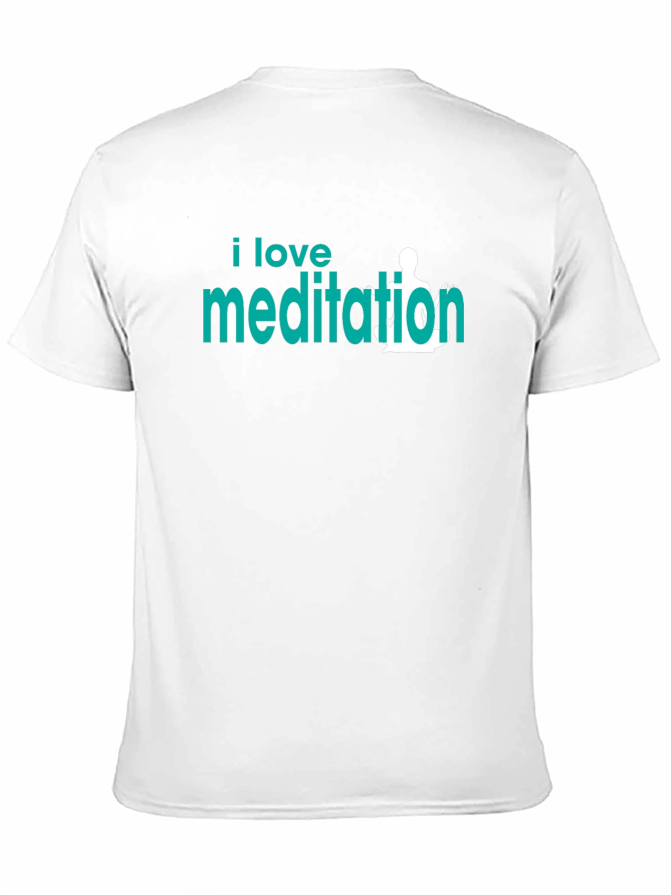 I Love Meditation Graphic T-Shirt - Black