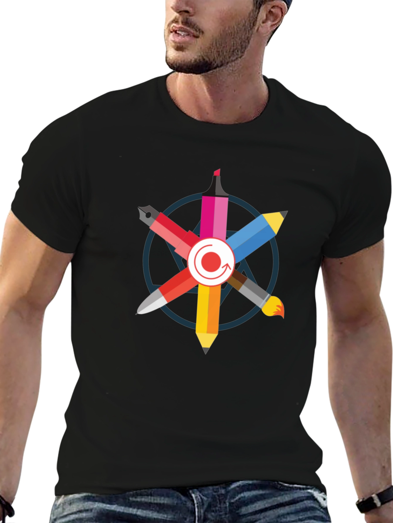 Creative Artists Palette T-Shirt - Black
