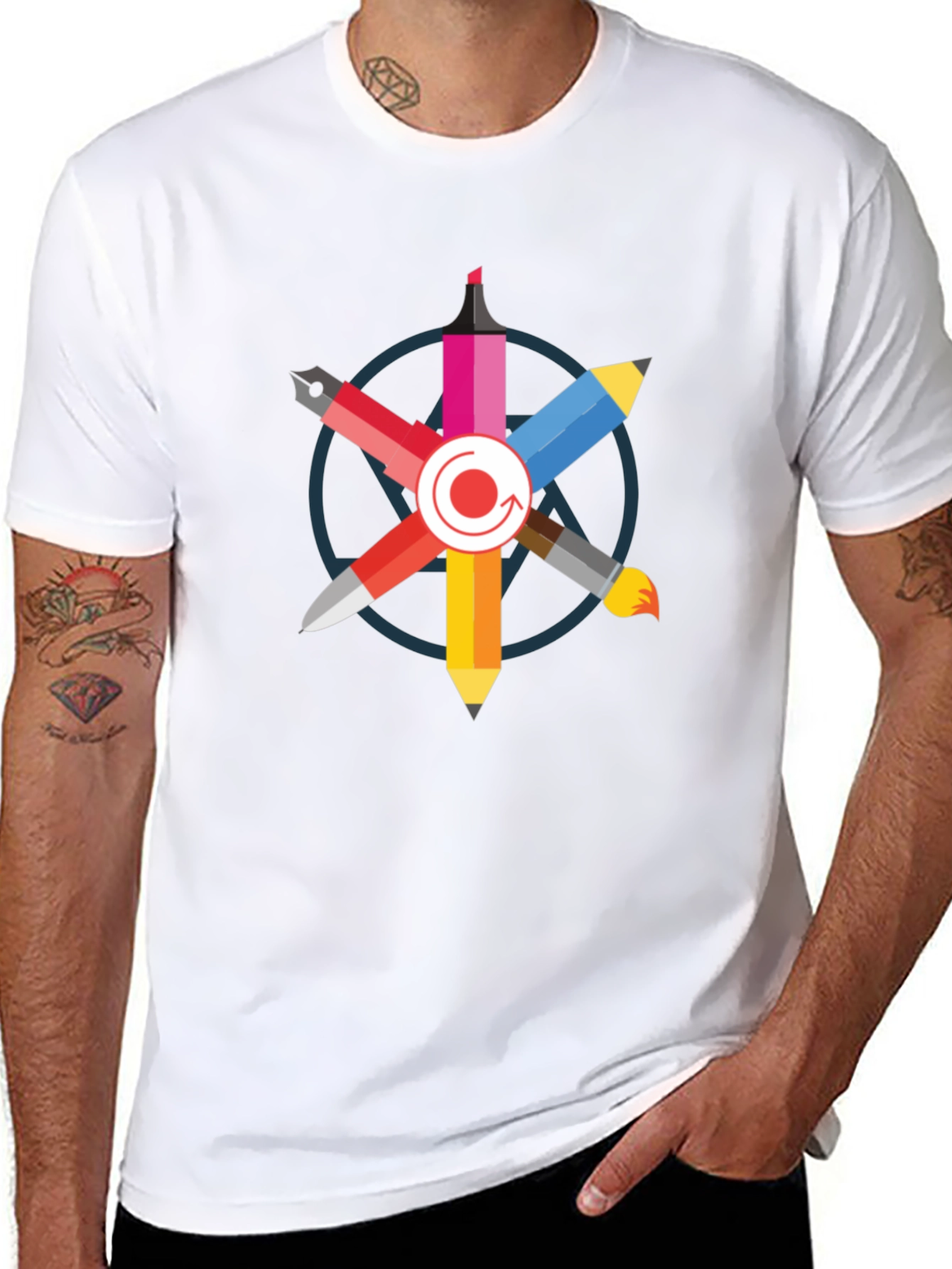 Creative Artists Palette T-Shirt - Black